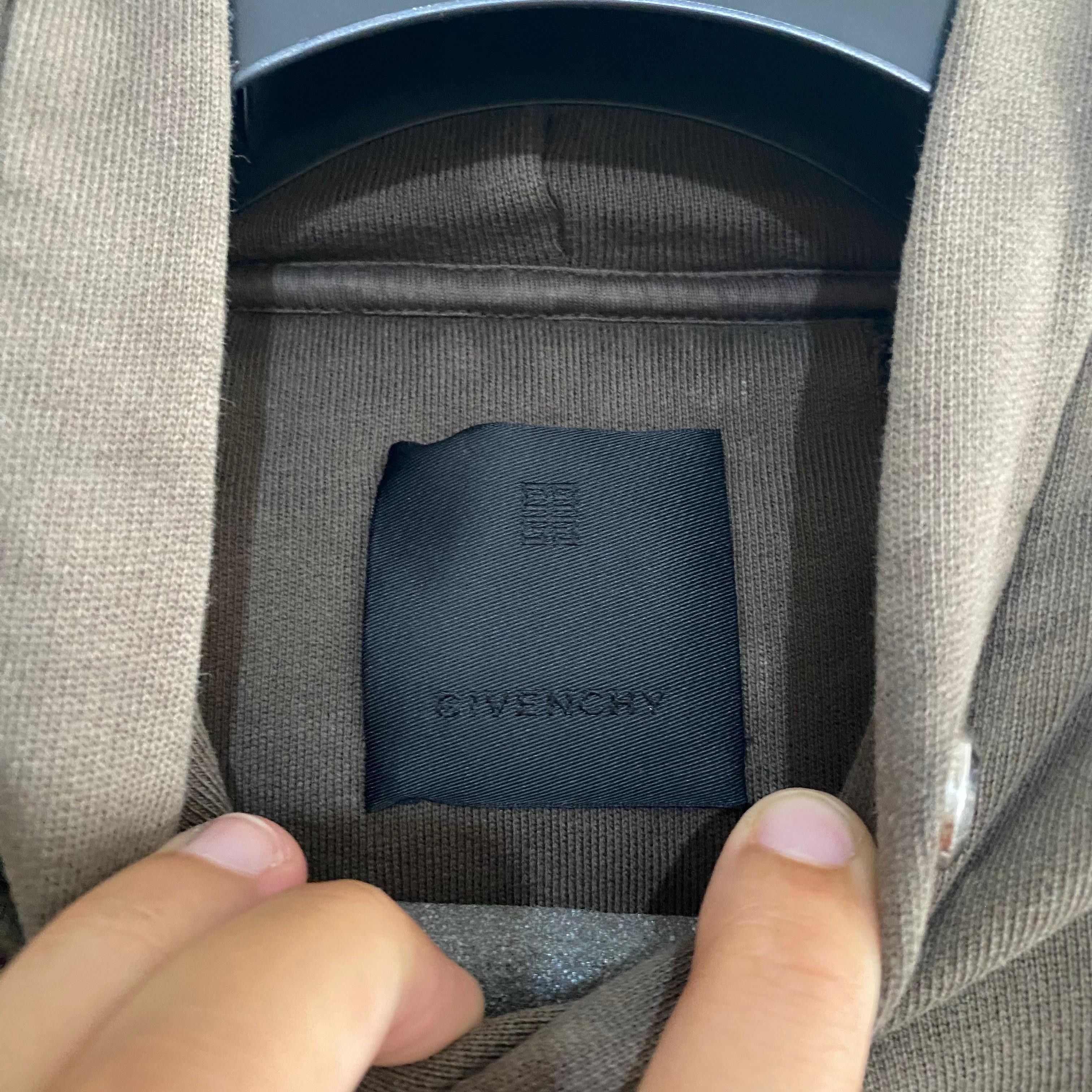 Givenchy 1 of 1 Brown Embroidered Multi Logo Oversized Hoodie Size US M / EU 48-50 / 2 - 2 Thumbnail