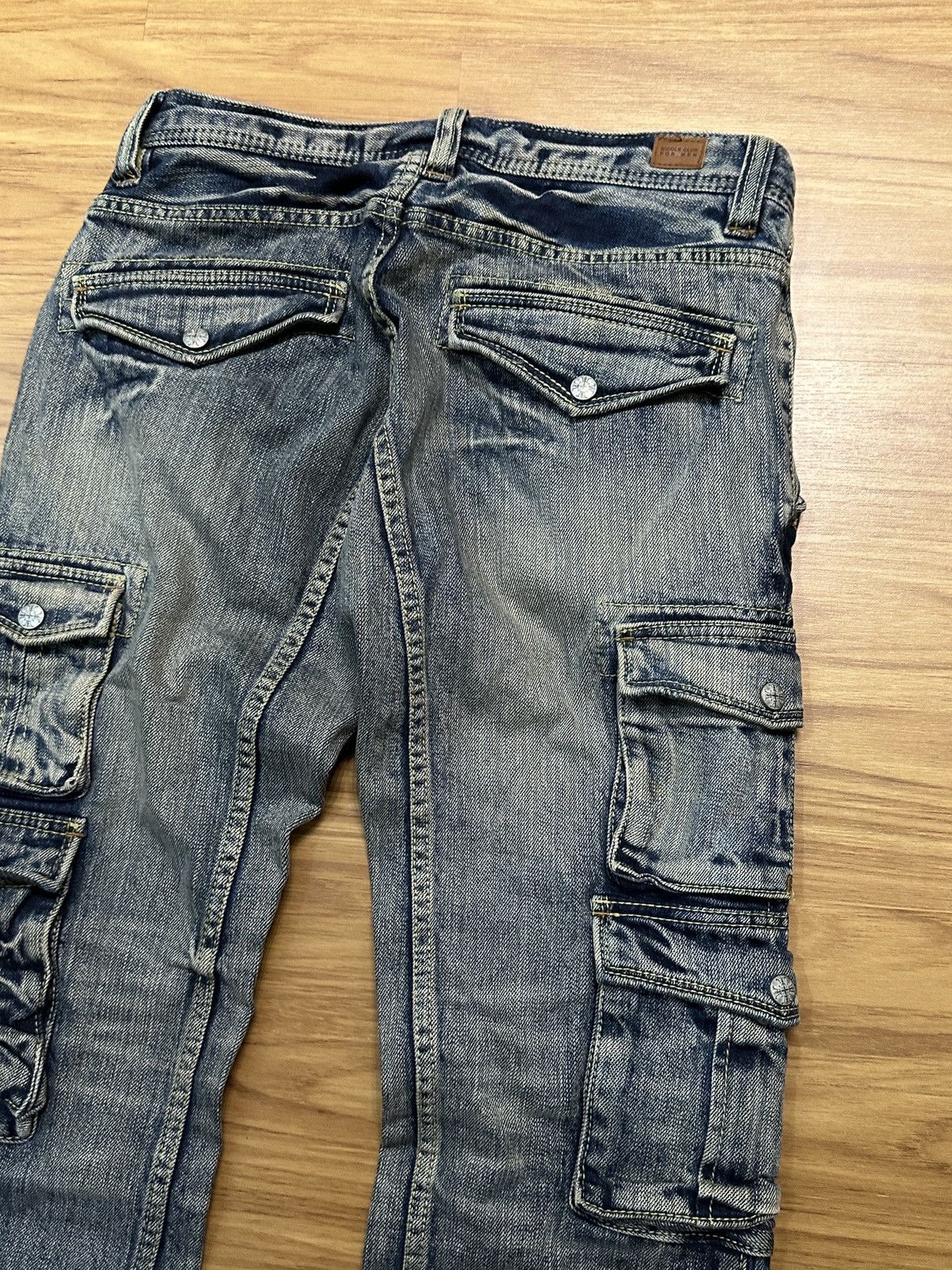 Nicole Club Nicole Club For Men Flare Multi Pocket Bondage Denim Jeans Size US 32 / EU 48 - 16 Thumbnail