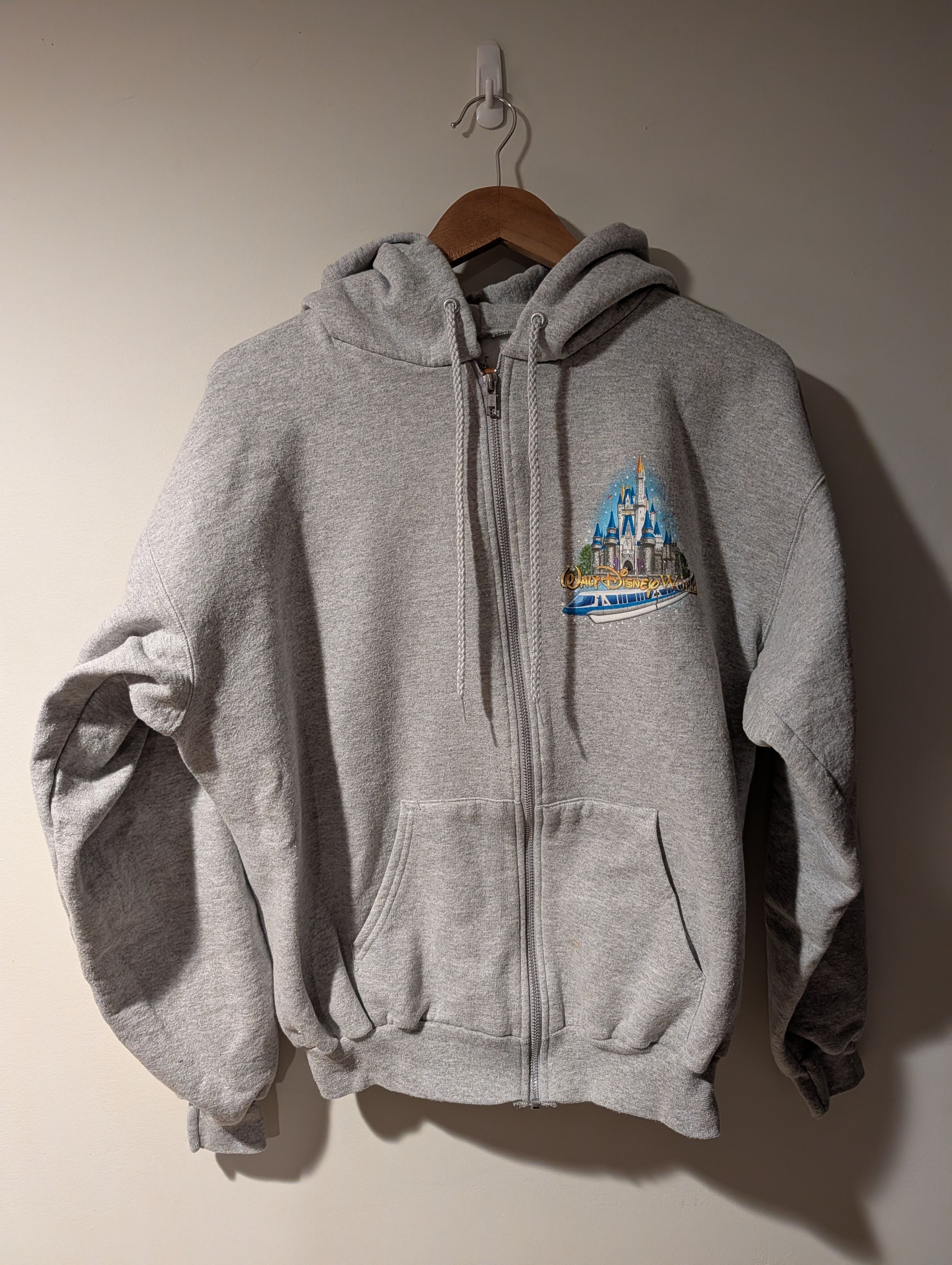 Disney Vintage Y2K Walt Disney World Zip Up Hoodie by Hanes Size US M / EU 48-50 / 2 - 3 Thumbnail