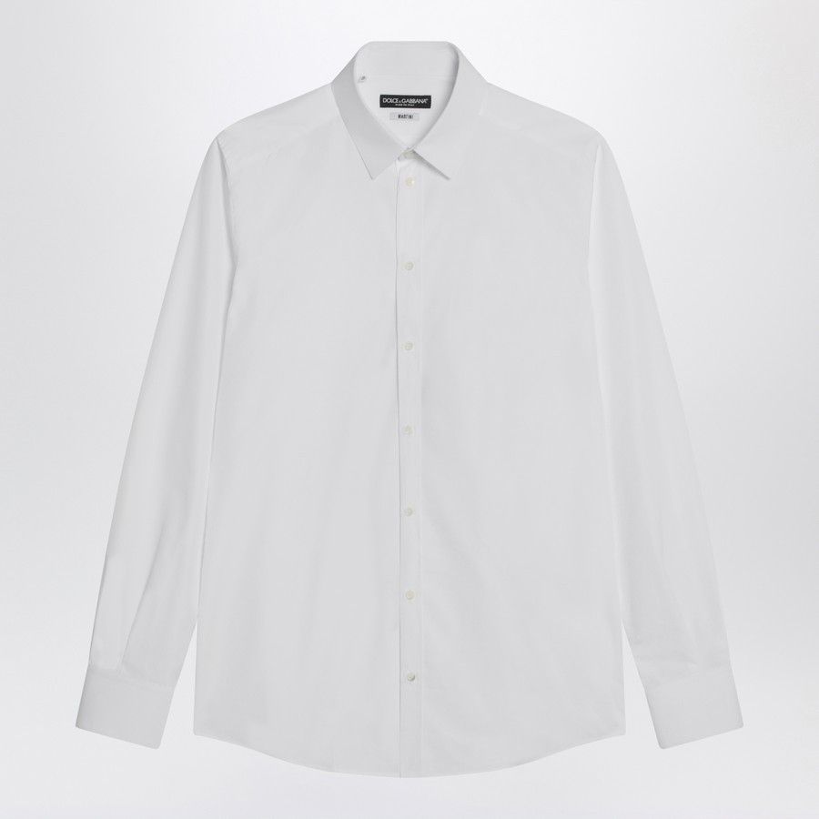Dolce & Gabbana o1d2blof0226 Cotton Shirt in White Size US XL / EU 56 / 4 - 1 Thumbnail