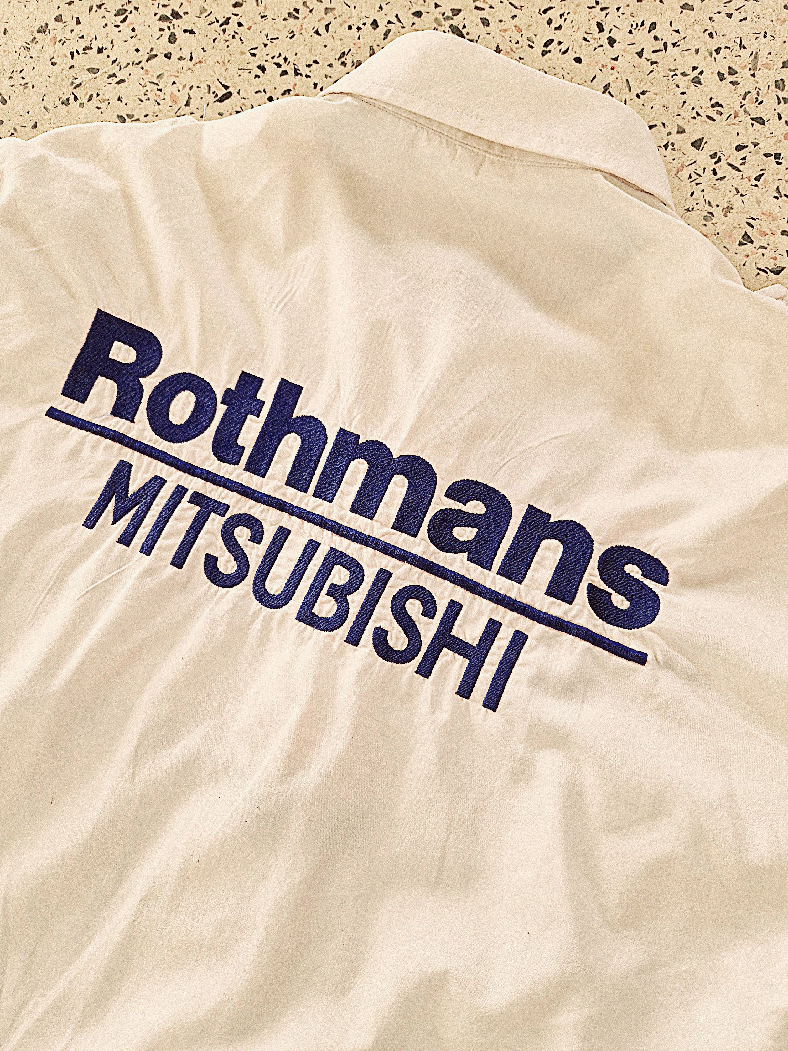Vintage 1992 Rothmans Mistubishi Ralliart Shirt Size US L / EU 52-54 / 3 - 10 Thumbnail