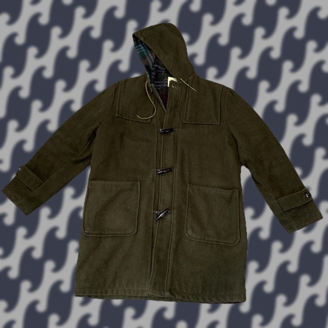 Vintage VINTAGE The Northwest Coat Wool Lined Jacket Dark Army Green Long Hooded Men’s M Jacket Size US XXS / EU 40 - 1 Thumbnail