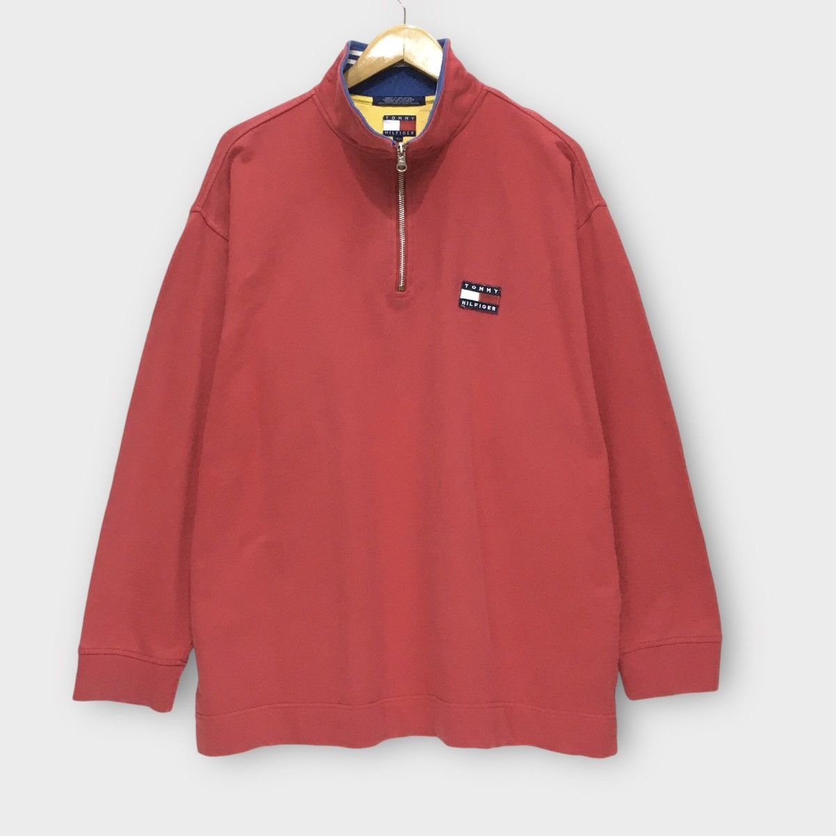 Tommy Hilfiger × Vintage Vintage 90s Tommy Hilfiger Sweatshirt Size US L / EU 52-54 / 3 - 1 Thumbnail