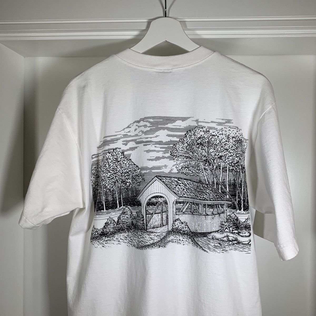 Vintage Vintage 80s 90s Pennsylvania Farm T Shirt Double Sided Size US S / EU 44-46 / 1 - 6 Thumbnail