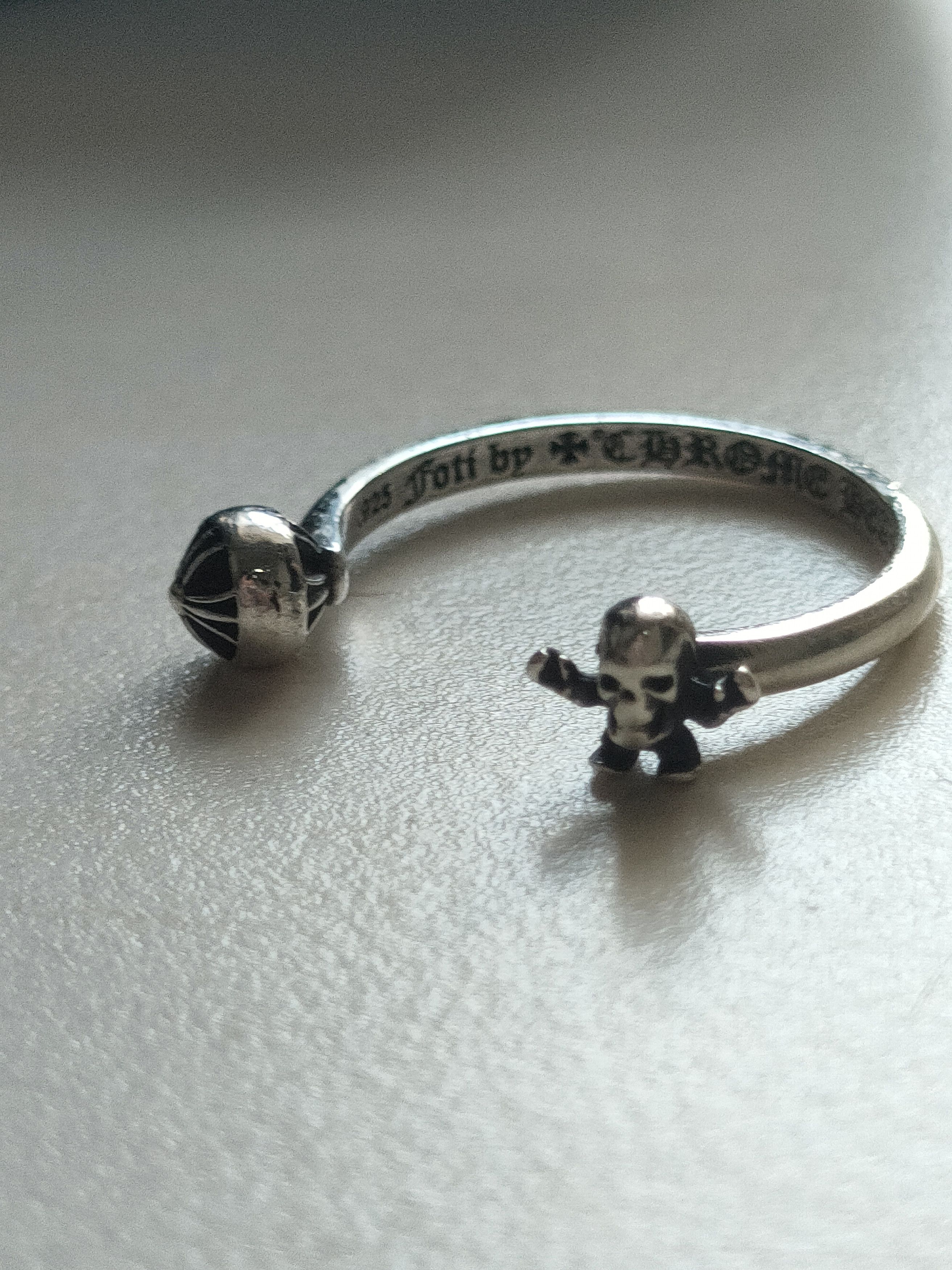Chrome Hearts Chrome Hearts Silver Foti Bubblegum Cross Ring Size ONE SIZE - 10 Thumbnail