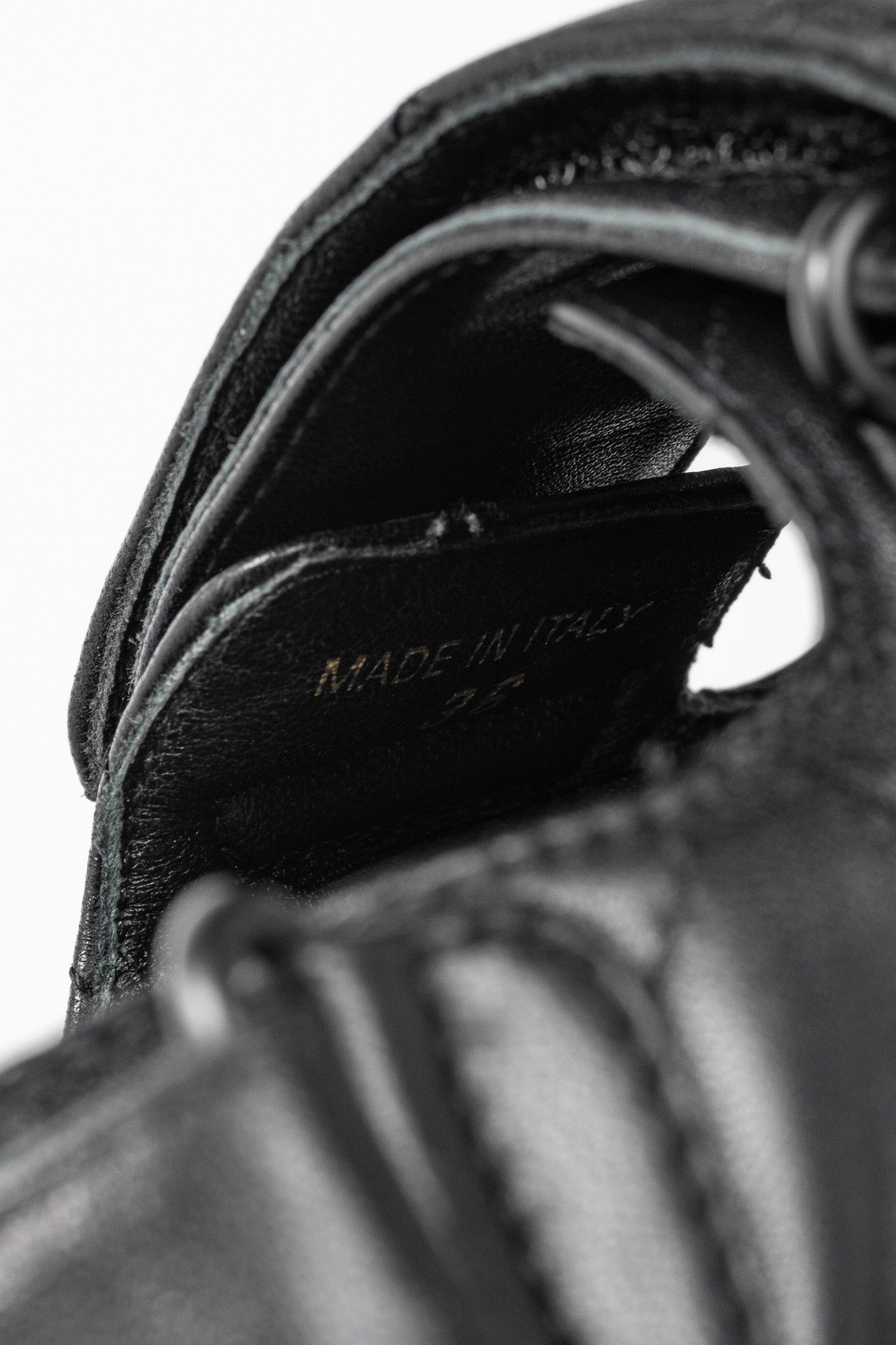 Prada Prada Black Quilted Lamb Leather Sandals Size US 5.5 / IT 35.5 - 12 Thumbnail