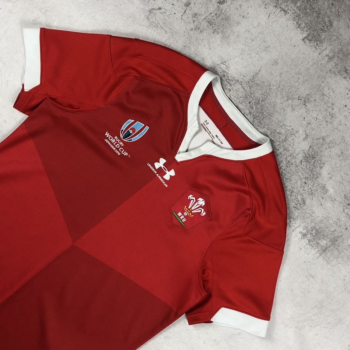 Under Armour Japan Wales WRU Rugby World Cup 2019 Home Jersey Size US S / EU 44-46 / 1 - 6 Thumbnail