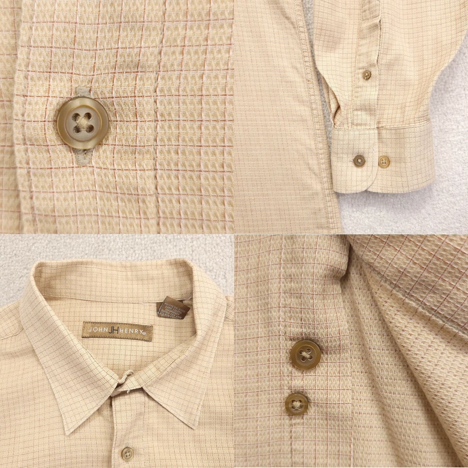 Vintage John Henry Button Up Shirt Mens XL Long Sleeve Plaid Size US XL / EU 56 / 4 - 8 Thumbnail