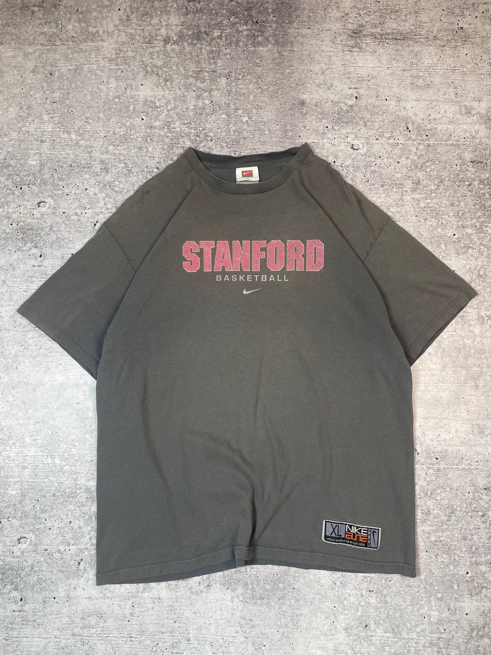 Nike Vintage 90s Nike Stanford Basketball Sunfaded T-Shirt Y2K Size US XL / EU 56 / 4 - 1 Thumbnail