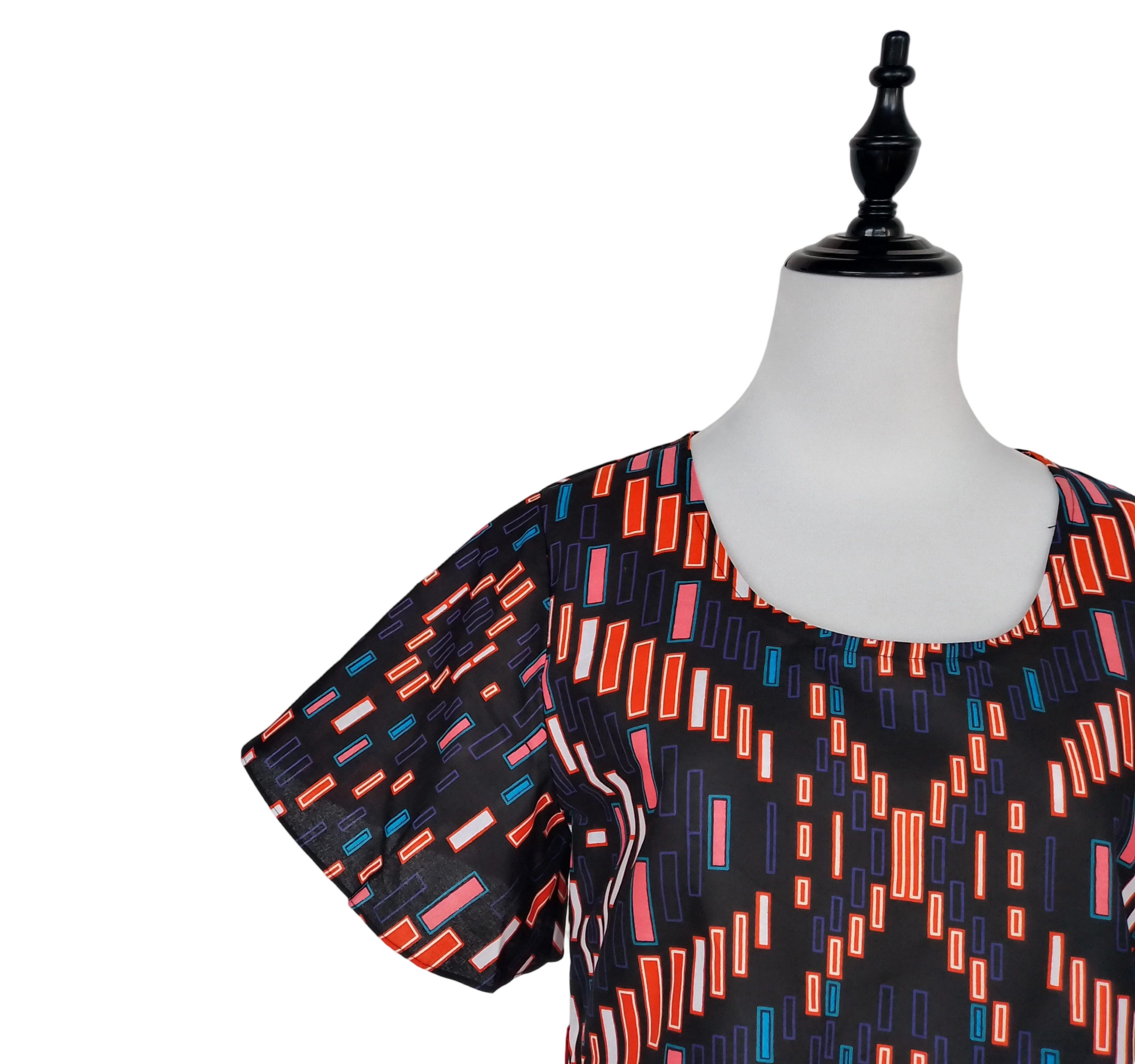 Other Cotton Tunic Shirt For Women African Wax Print Blouse Size M / US 6-8 / IT 42-44 - 3 Thumbnail