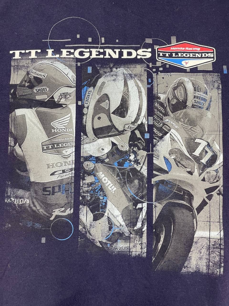 Honda Honda Racing TT Legends Men Vintage Graphic T-Shirt Blue Red Size US M / EU 48-50 / 2 - 3 Thumbnail