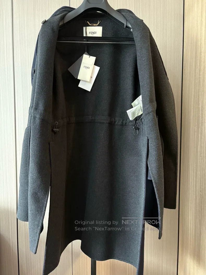 Fendi Fendi Ms.Cashmere Coat in a deep blue shade, 100% cashmere Size XS / US 0-2 / IT 36-38 - 5 Thumbnail