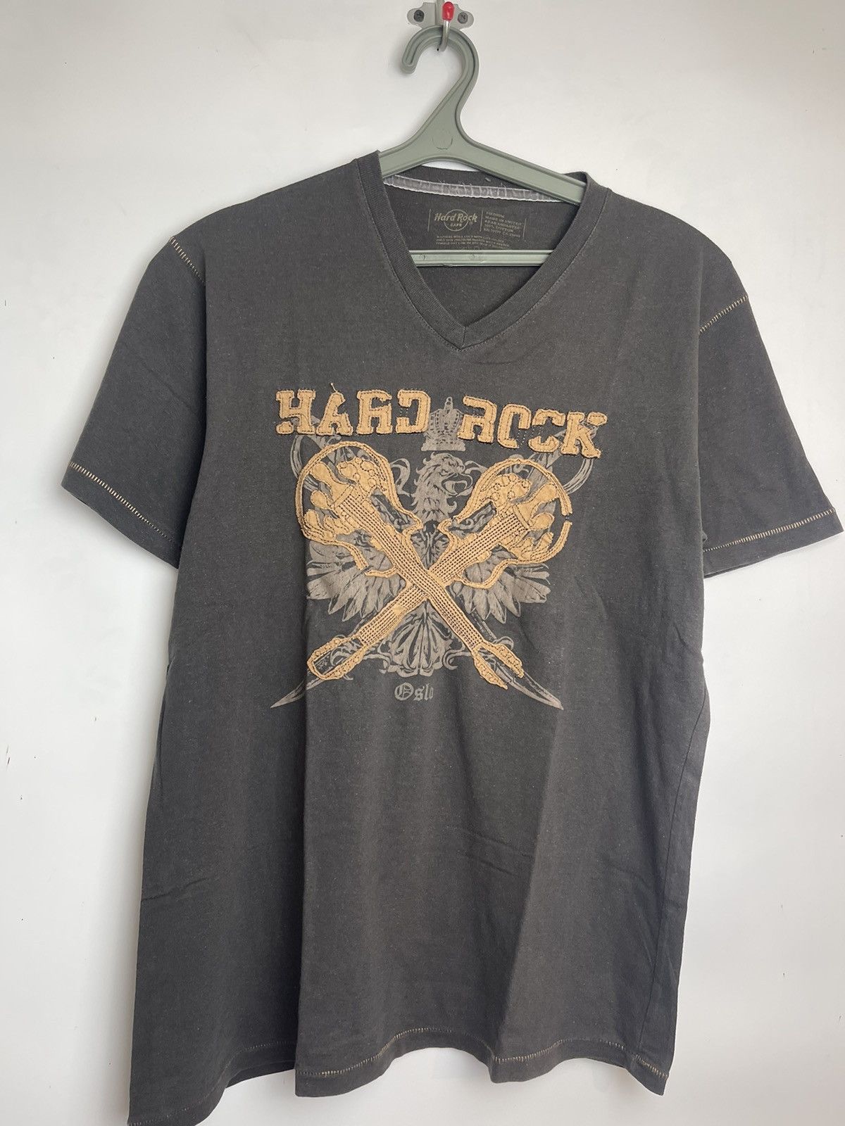 Hard Rock Cafe × Vintage Hard Rock Cafe Oslo T-Shirt Black Size US M / EU 48-50 / 2 - 1 Thumbnail