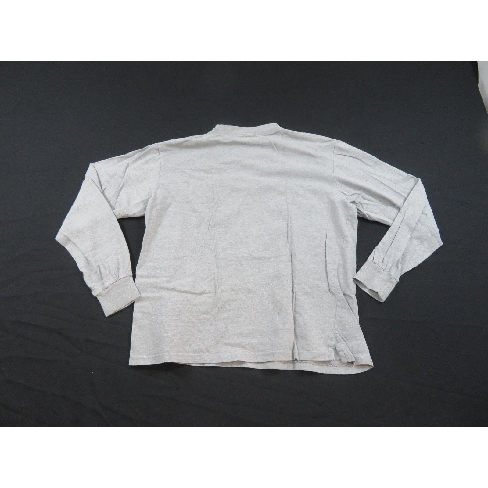 Other Long Sleeve Pocket T-Shirt Plain Blank Gray Sz L 1990s Size US L / EU 52-54 / 3 - 2 Thumbnail