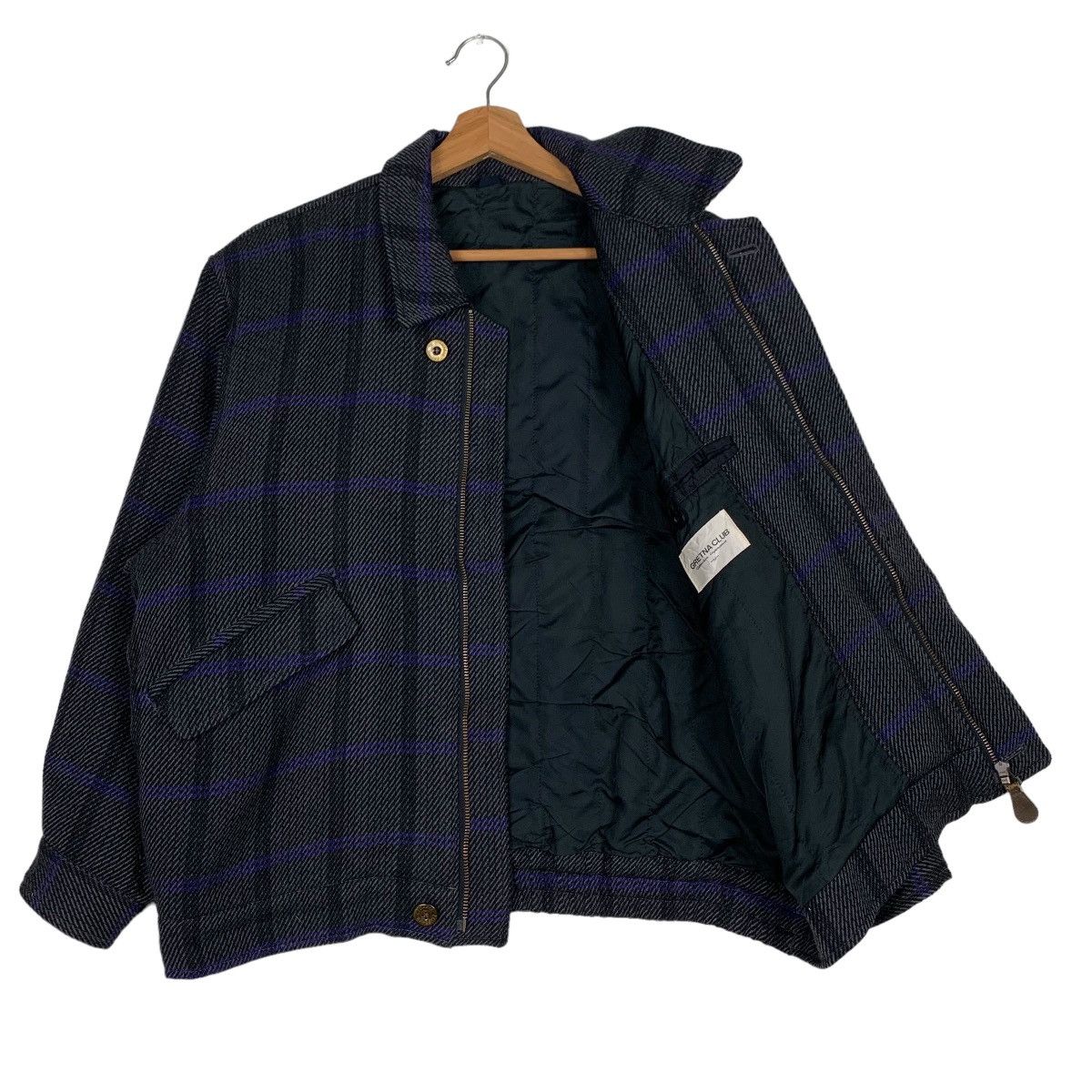Japanese Brand GRETNA CLUB Checked Plaid Casual Jacket #0040-C3 Size US M / EU 48-50 / 2 - 10 Thumbnail