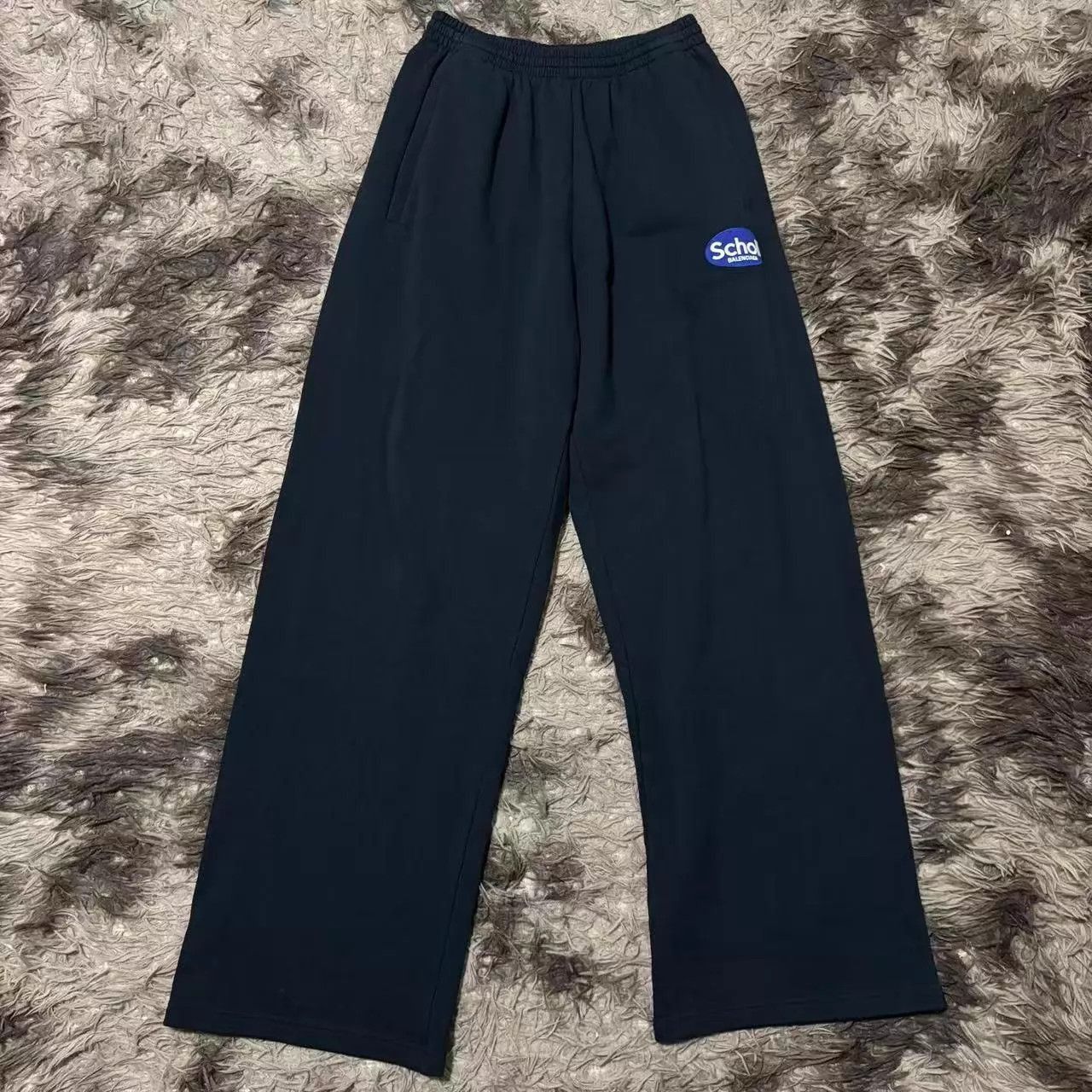 Balenciaga Black Casual Pants with Logo - Size 32 Size US 32 / EU 48 - 1 Thumbnail