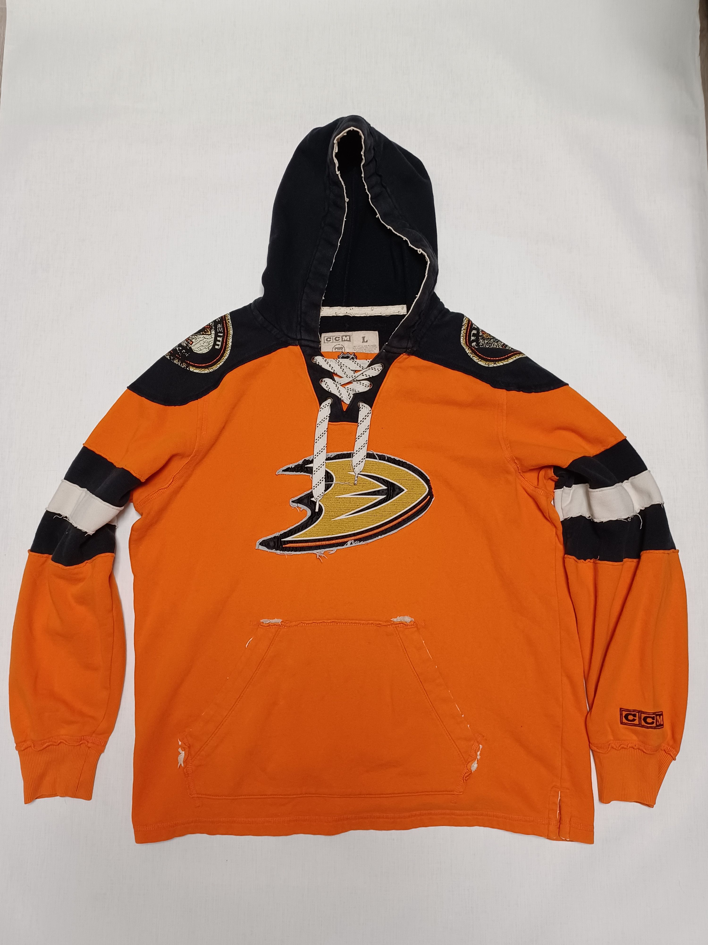 Ccm Anaheim Ducks NHL vintage jersey hoodie hockey Size US L / EU 52-54 / 3 - 1 Thumbnail