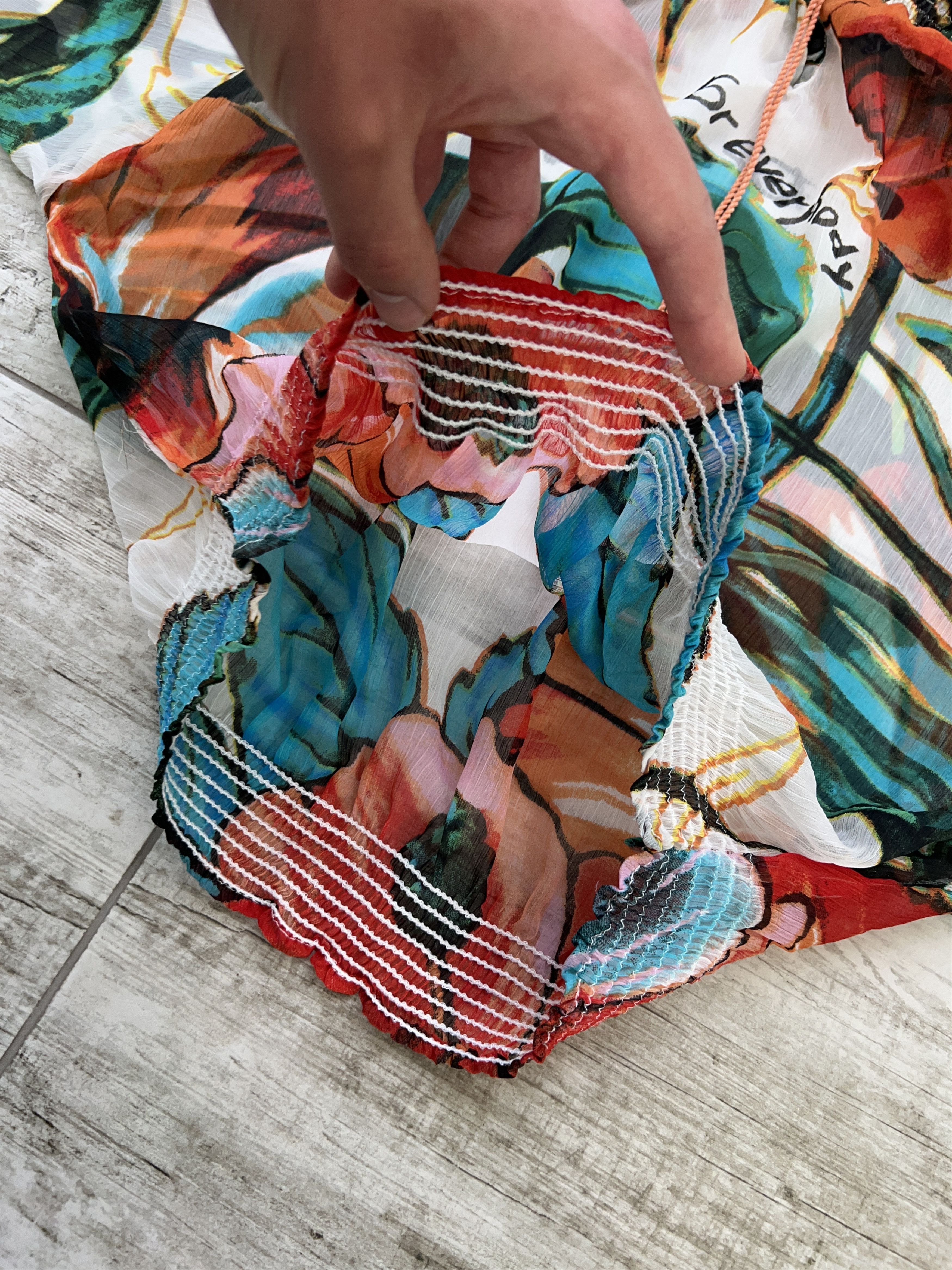 Designer × Desigual DESIGUAL Oversize Puffed Sleeves Lightweight Top Size L / US 10 / IT 46 - 6 Thumbnail