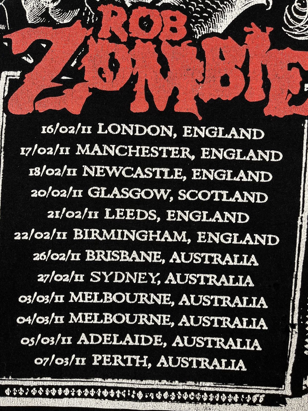 Band Tees Vintage Rob Zombie rare Tour rock band T shirt 2000’s Size US L / EU 52-54 / 3 - 20 Thumbnail