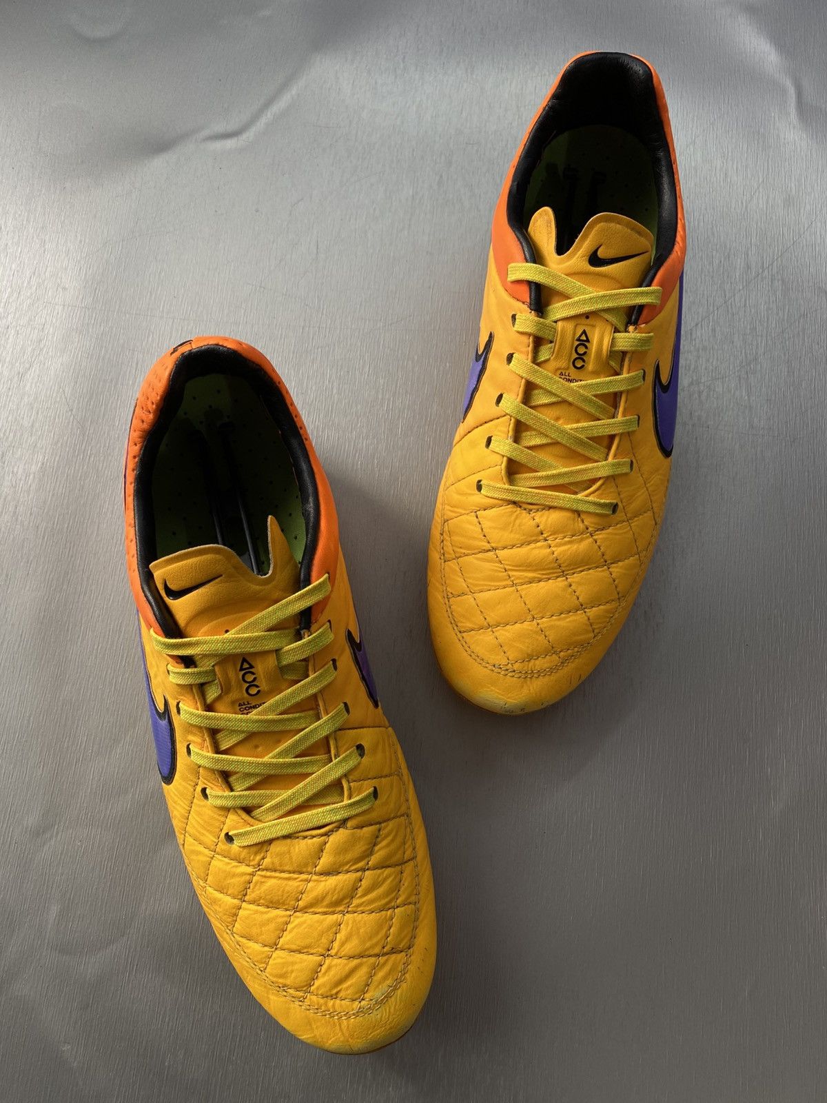 Nike Nike Tiempo Legend V FG Elite Orange Soccer Cleats US 7 Size US 7 / EU 40 - 2 Thumbnail