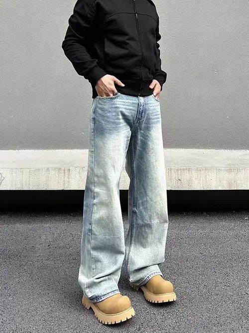 Japanese Brand Mitsuoka x Hin Vintage Washed Faded Loose Casual Jeans Size US 30 / EU 46 - 5 Thumbnail