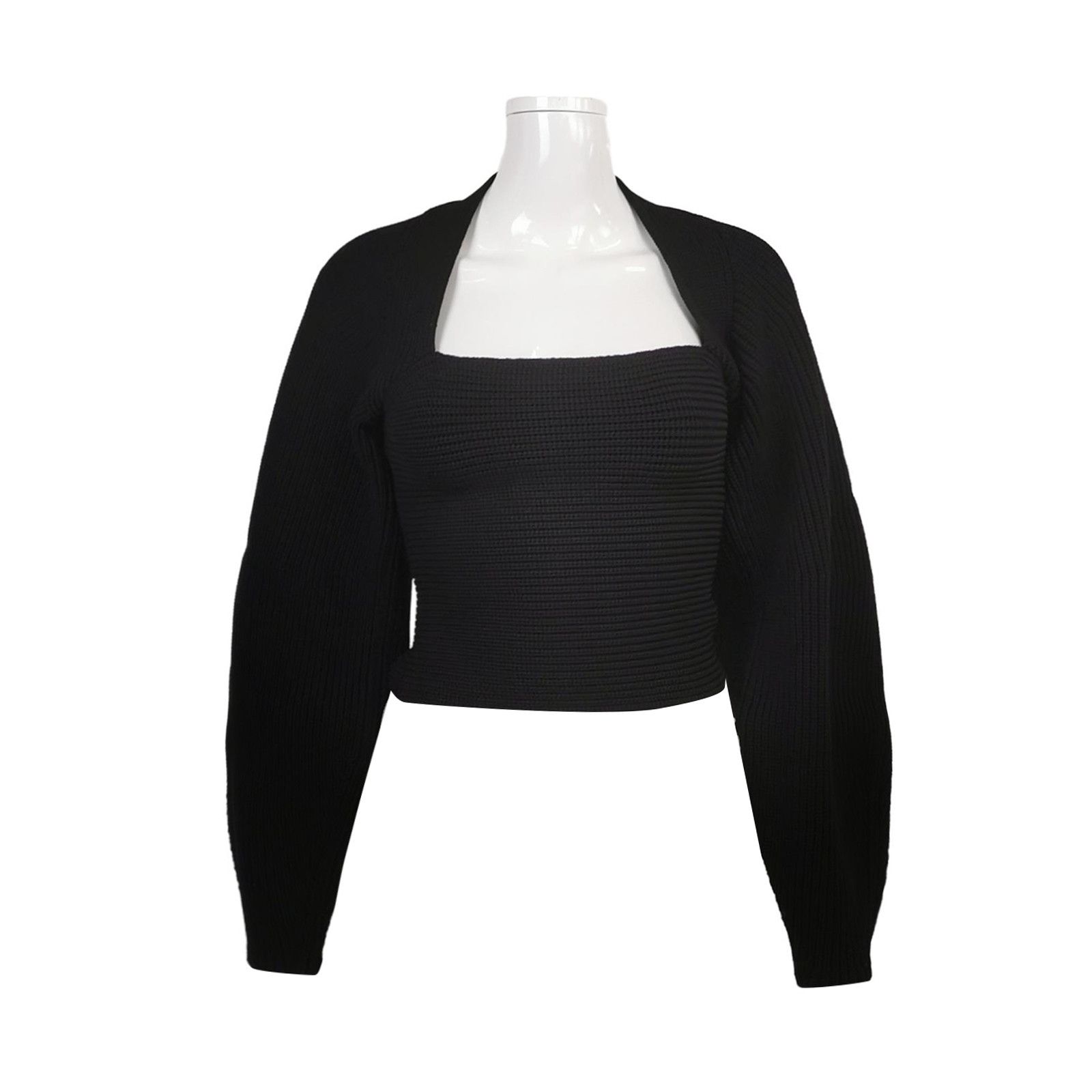 Alexander Wang Alexander Wang Solid Ribbed Sweater Size XS Size XS / US 0-2 / IT 36-38 - 1 Thumbnail