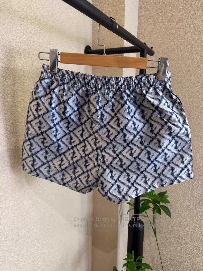 Fendi Fendi Blue Full Print FF Pattern Shorts Size 28" / US 6 / IT 42 - 2 Thumbnail