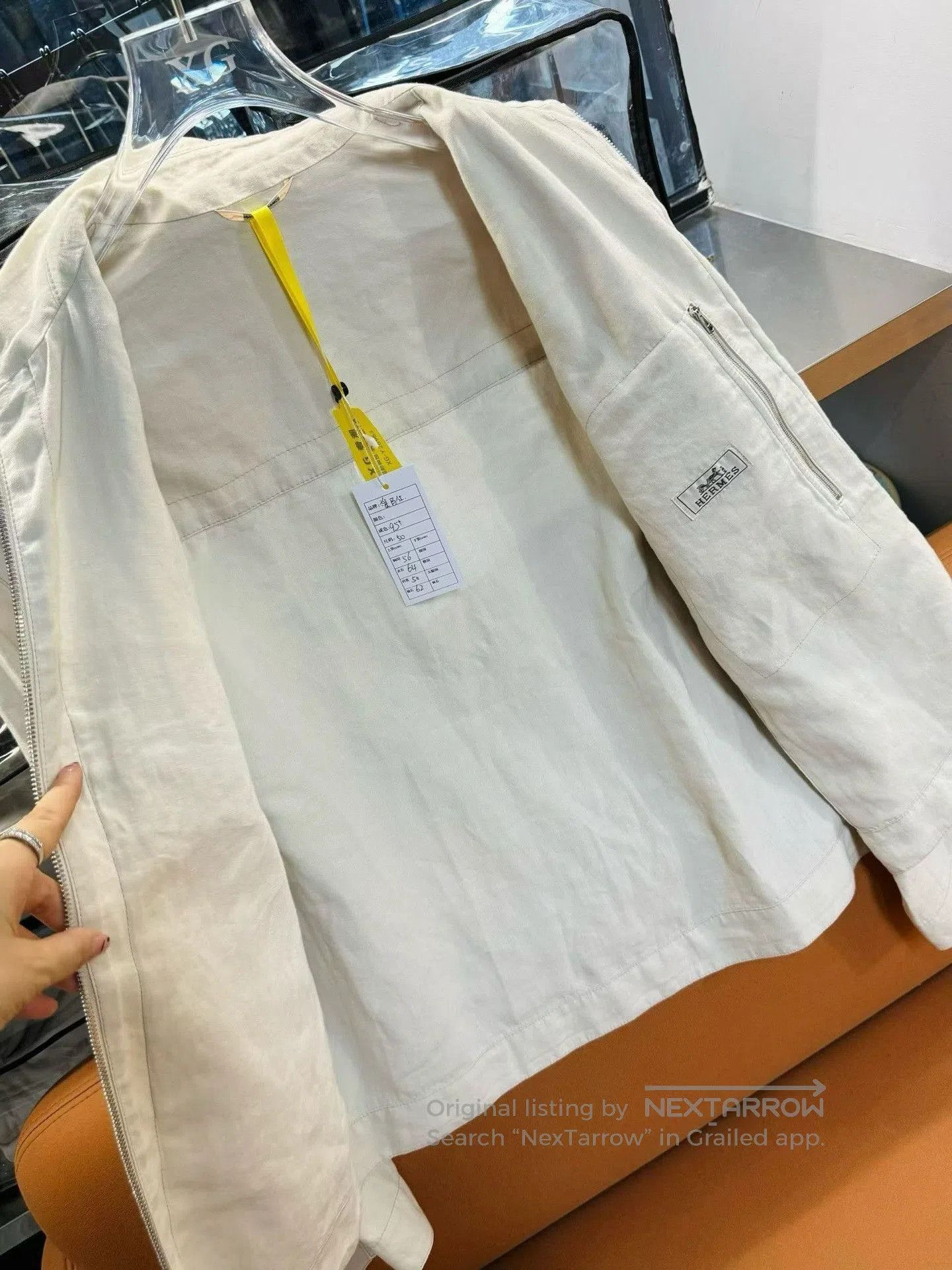 Hermes Hermès Linen Jacket Coat. Size US M / EU 48-50 / 2 - 3 Thumbnail