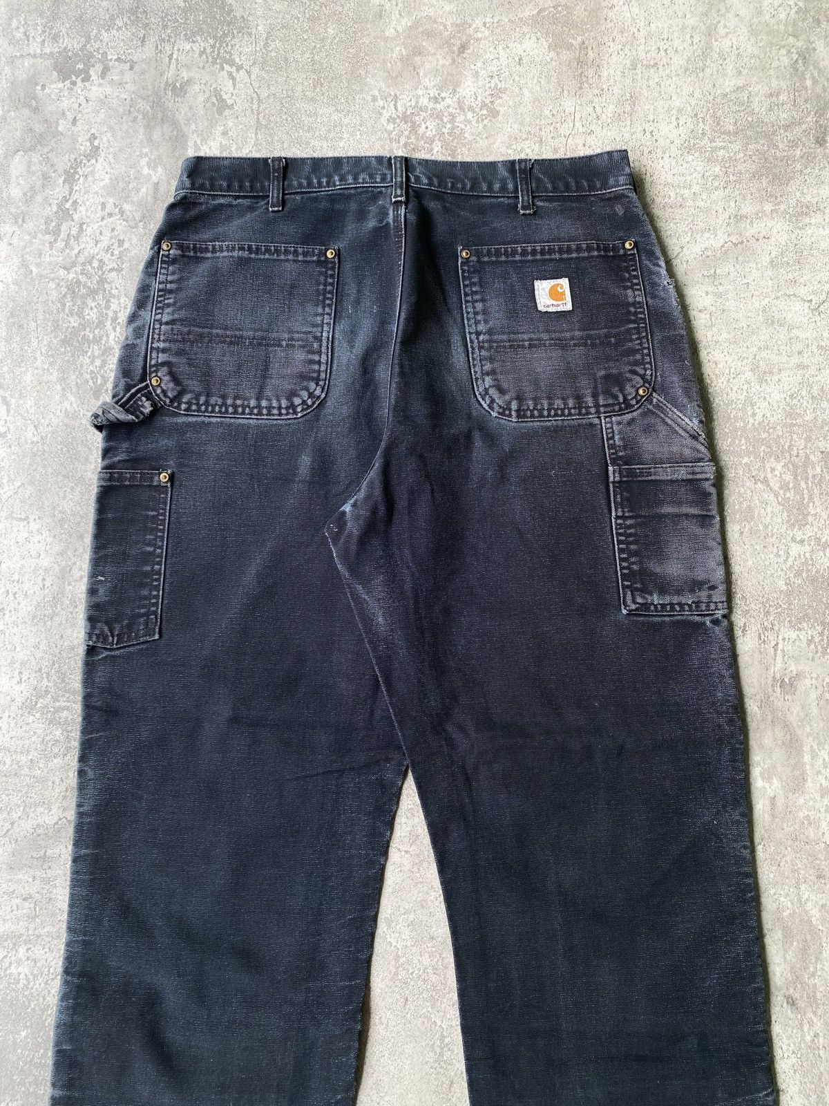 Carhartt Distressed Faded Vintage Carhartt Double Knee B01 Black Size US 36 / EU 52 - 5 Thumbnail