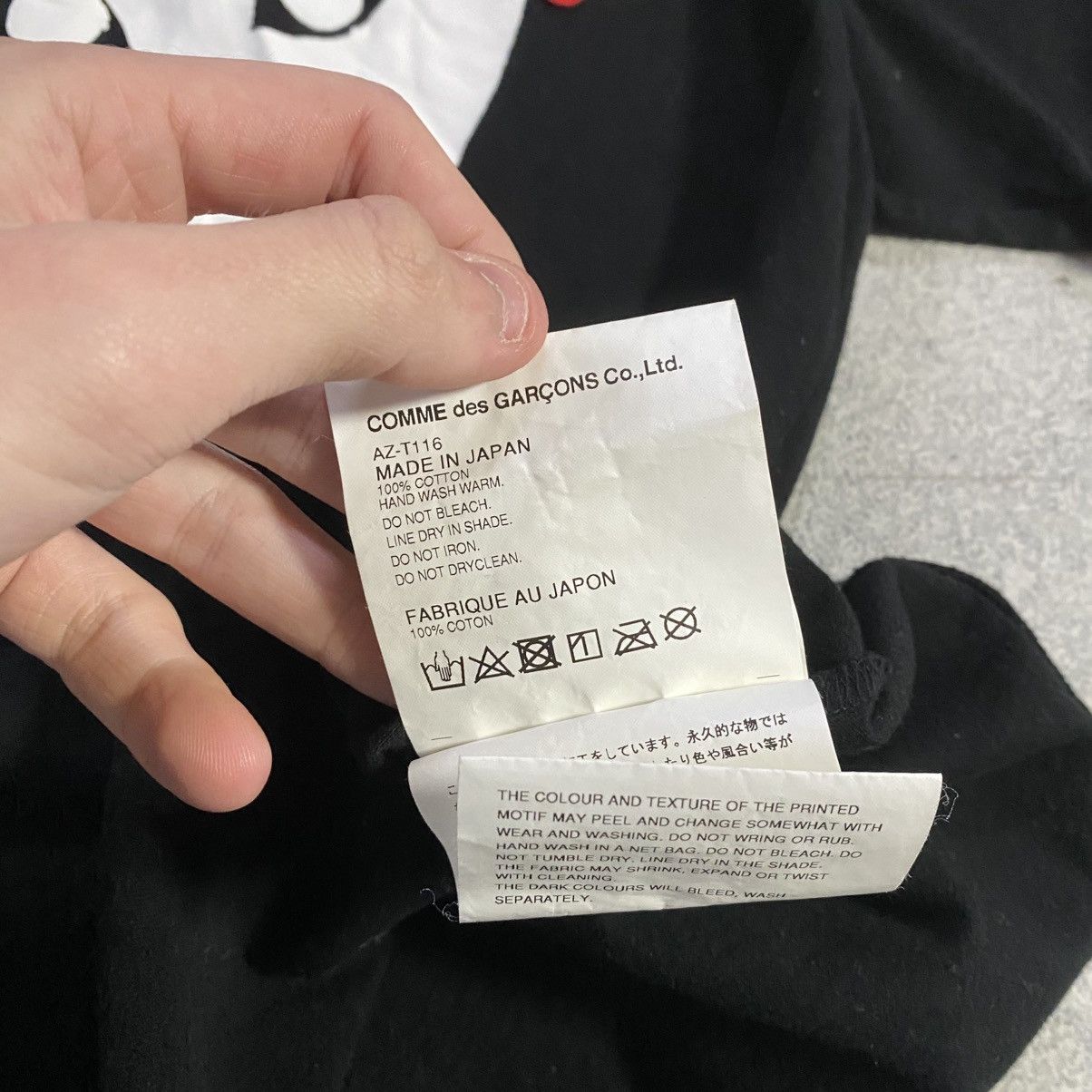 Comme des Garcons Comme des Garcons CDG T-SHIRT (BLACK) Size US S / EU 44-46 / 1 - 6 Thumbnail