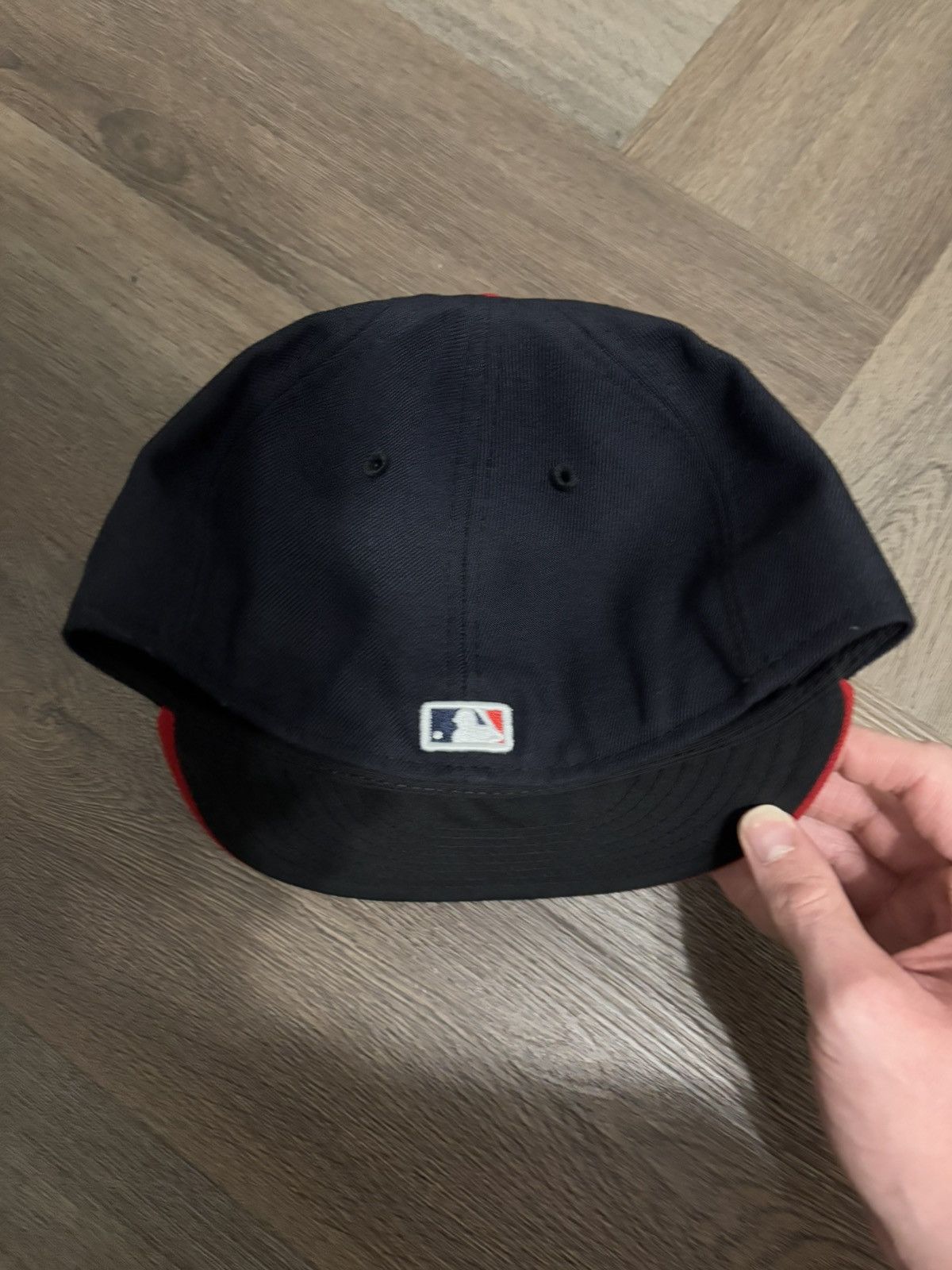 MLB Atlanta Braves Fitted Hat - Navy / Red Size ONE SIZE - 2 Thumbnail