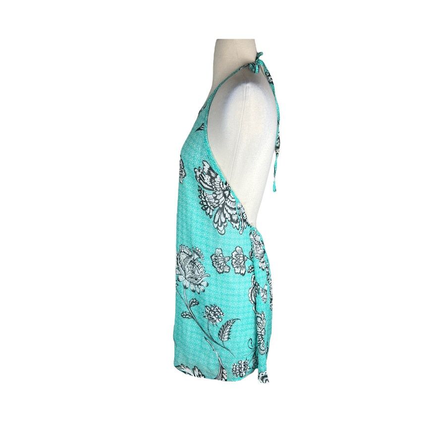 Vintage 2 hearts | Floral Print Backless Halter Dress | Small Size S / US 4 / IT 40 - 2 Thumbnail