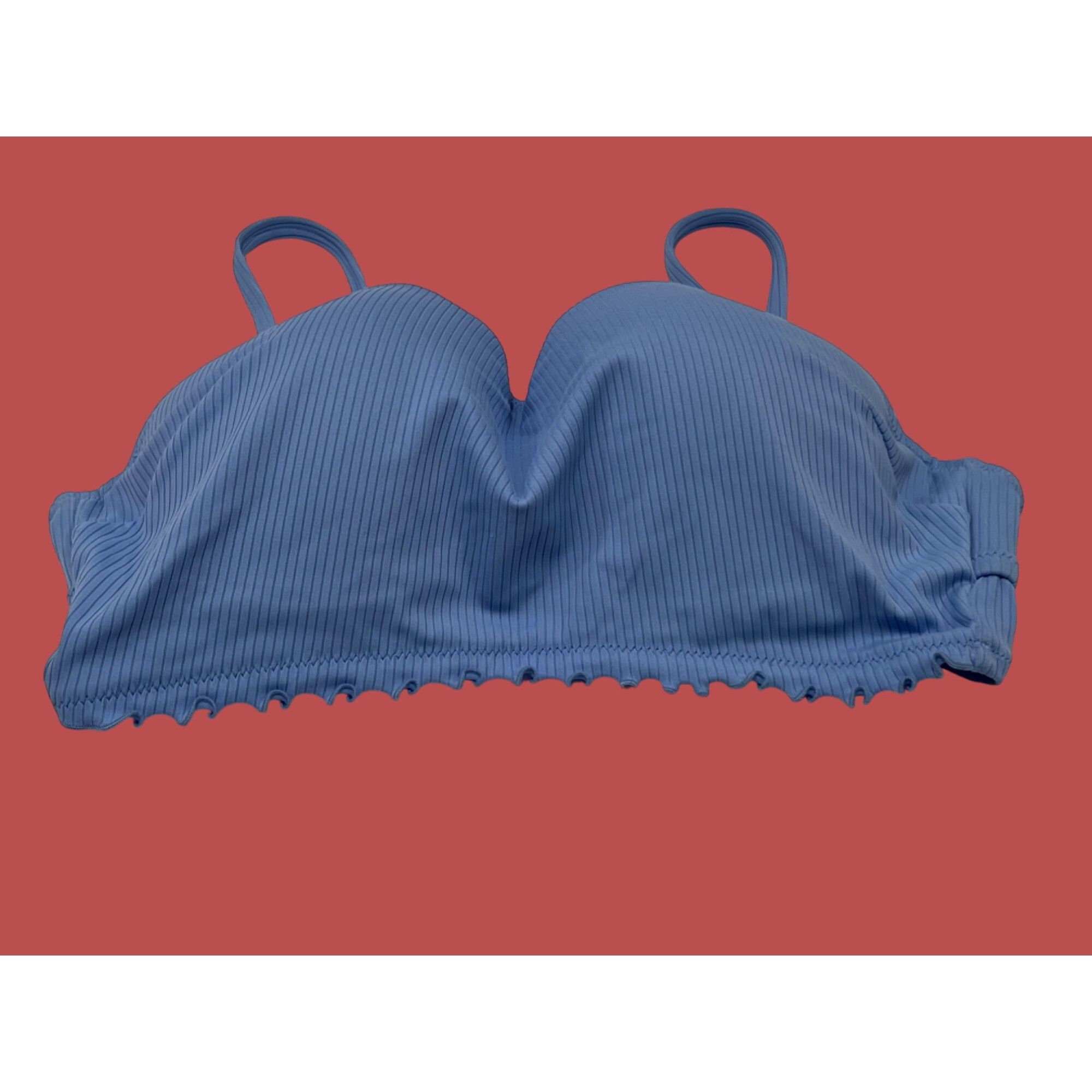 Other Shade & Shore - Women's lightly Lined Longline Ribbed Bikini Size ONE SIZE - 6 Thumbnail