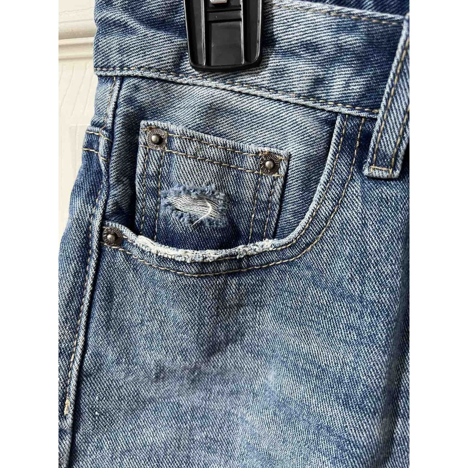 Gaziano & Girling Gracia Women Distressed Denim Shorts Blue Size Large A000497 Size 30" / US 8 / IT 44 - 11 Thumbnail