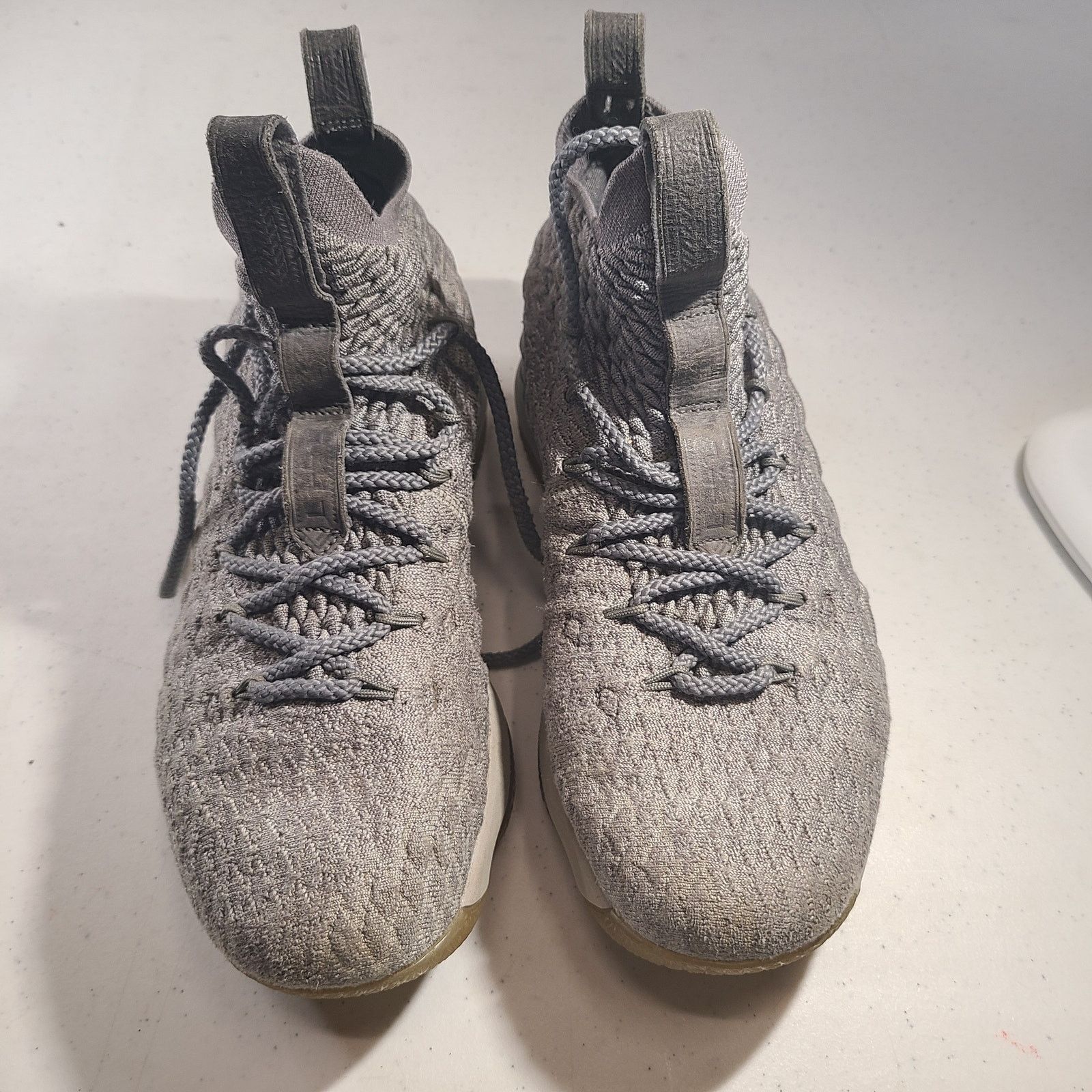 Nike Nike Lebron XV 15 High Top Shoes Sneakers Wolf Gray City 6Y Size US 6 / EU 39 - 2 Thumbnail