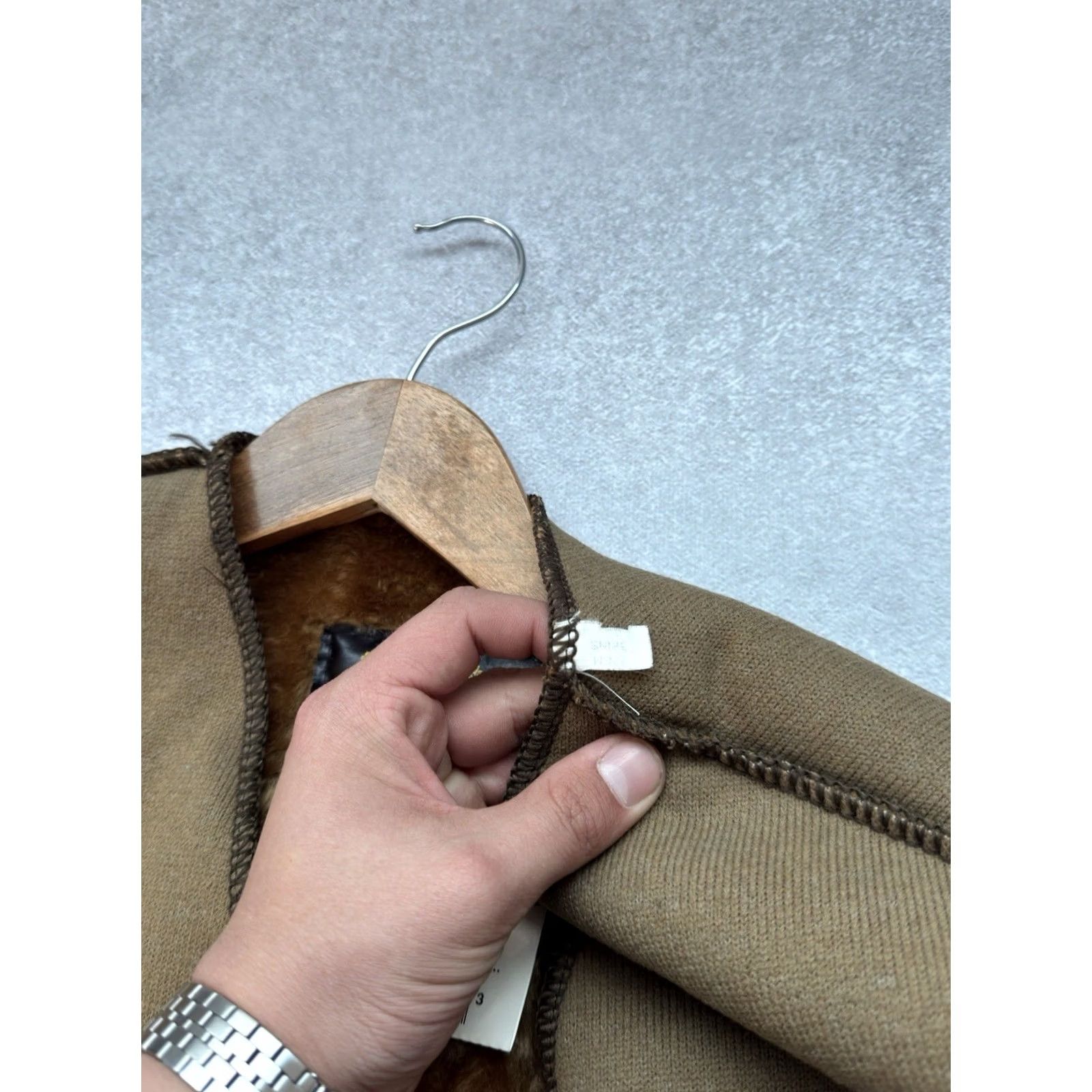 Barbour VINTAGE Barbour A295 Men Quilted Vest Wool/Polyester Lining Acrylic Size M Brown Size US M / EU 48-50 / 2 - 6 Thumbnail