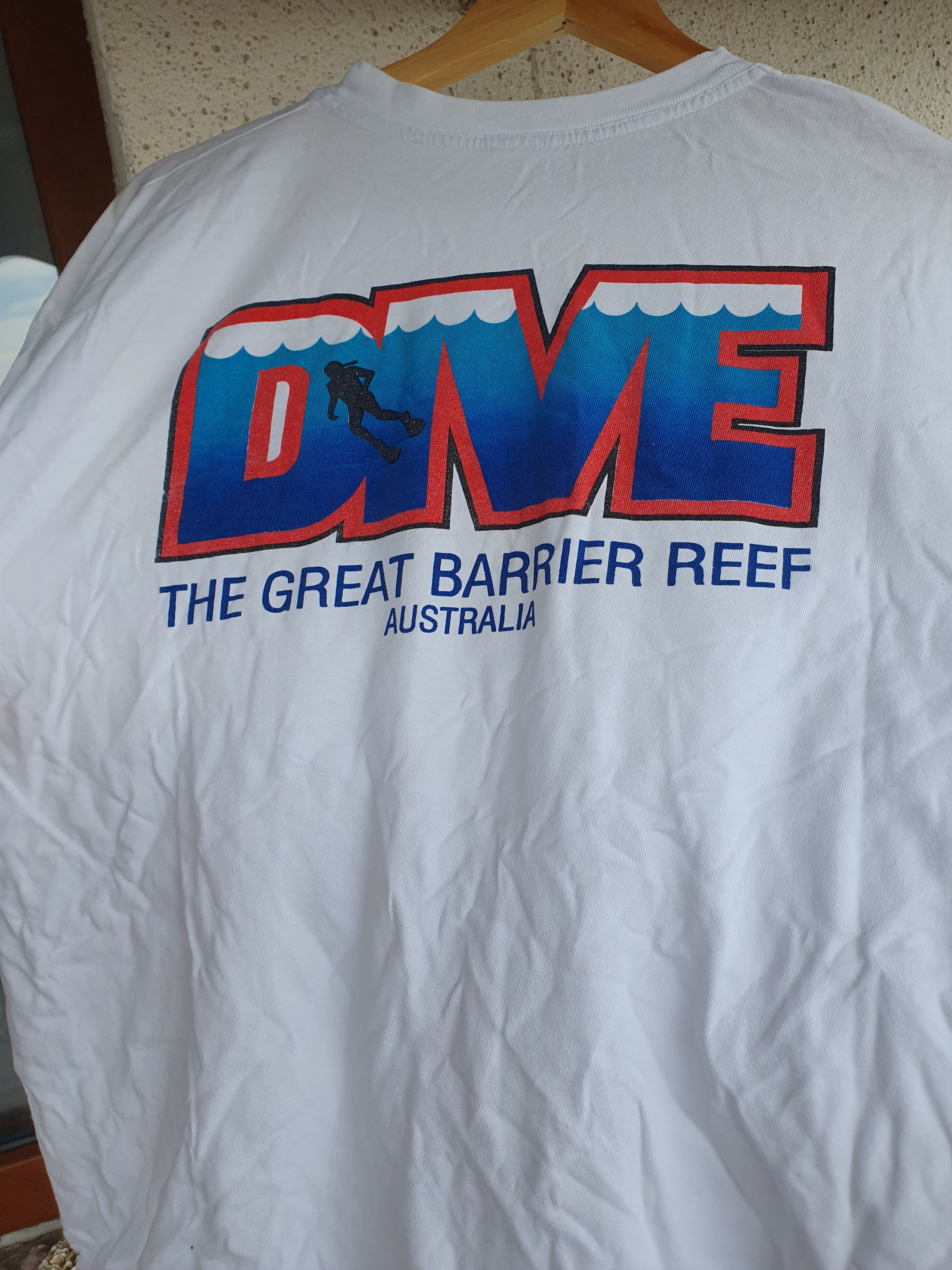 Vintage Great Barrier Reef Australia Vtg dive single stitch tee sz L Size US L / EU 52-54 / 3 - 9 Thumbnail
