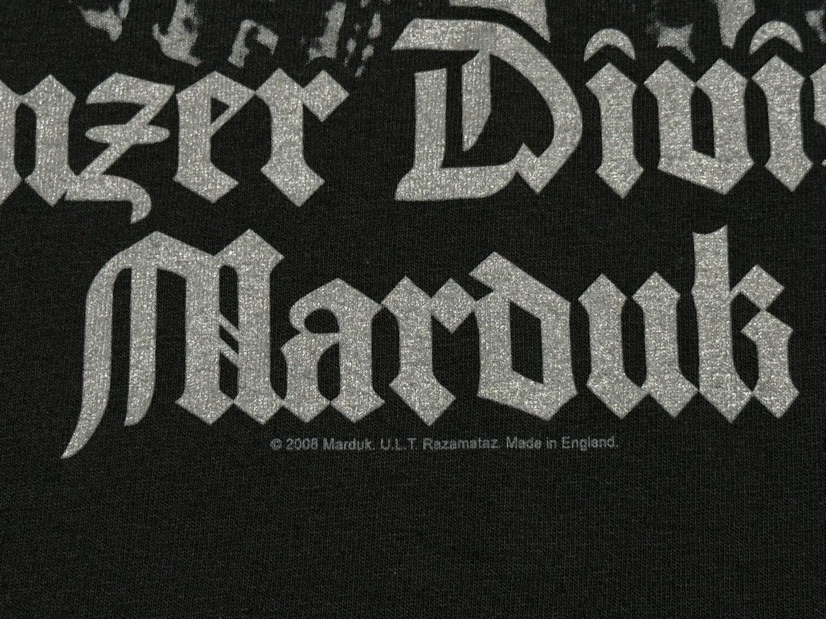 Band Tees Vintage Marduk Panzer Division 2008 Graphic T-shirt Size US XL / EU 56 / 4 - 9 Thumbnail