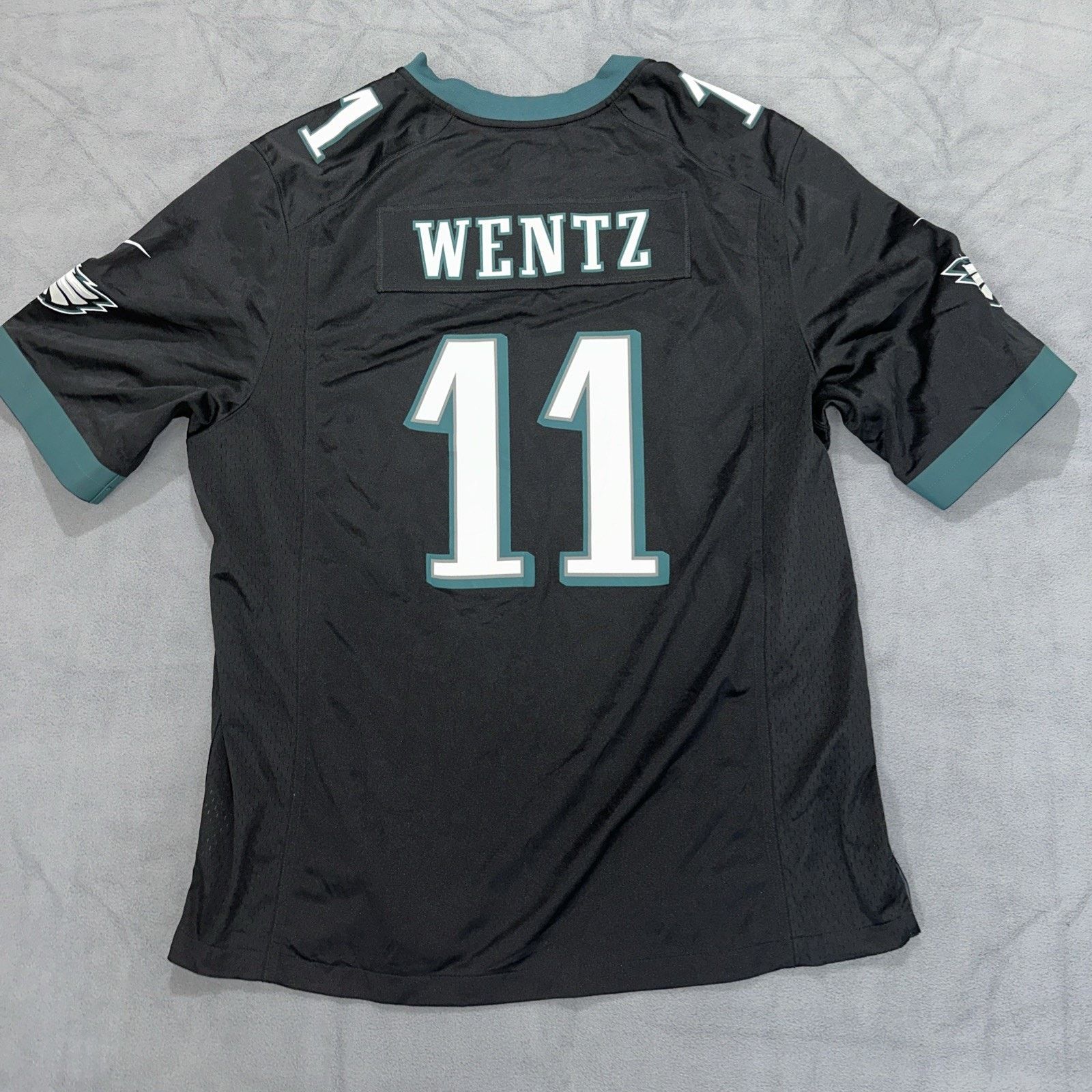 Nike Carson Wentz Philadelphia Eagles Nike Game Black Jersey XXL Size US XXL / EU 58 / 5 - 2 Thumbnail