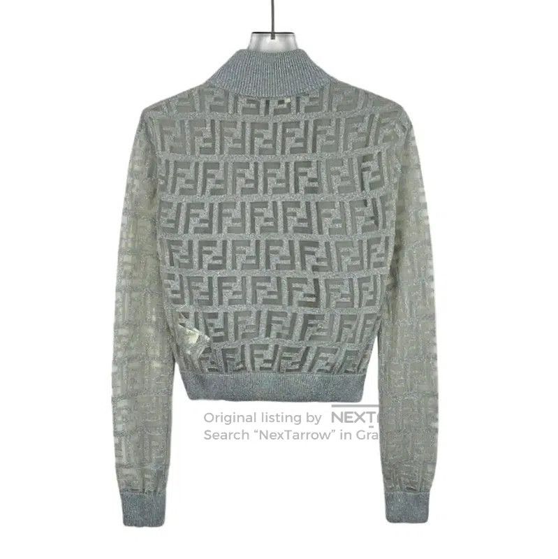Fendi FENDI Gray Knitted Sweater for Women . Size M / US 6-8 / IT 42-44 - 2 Thumbnail