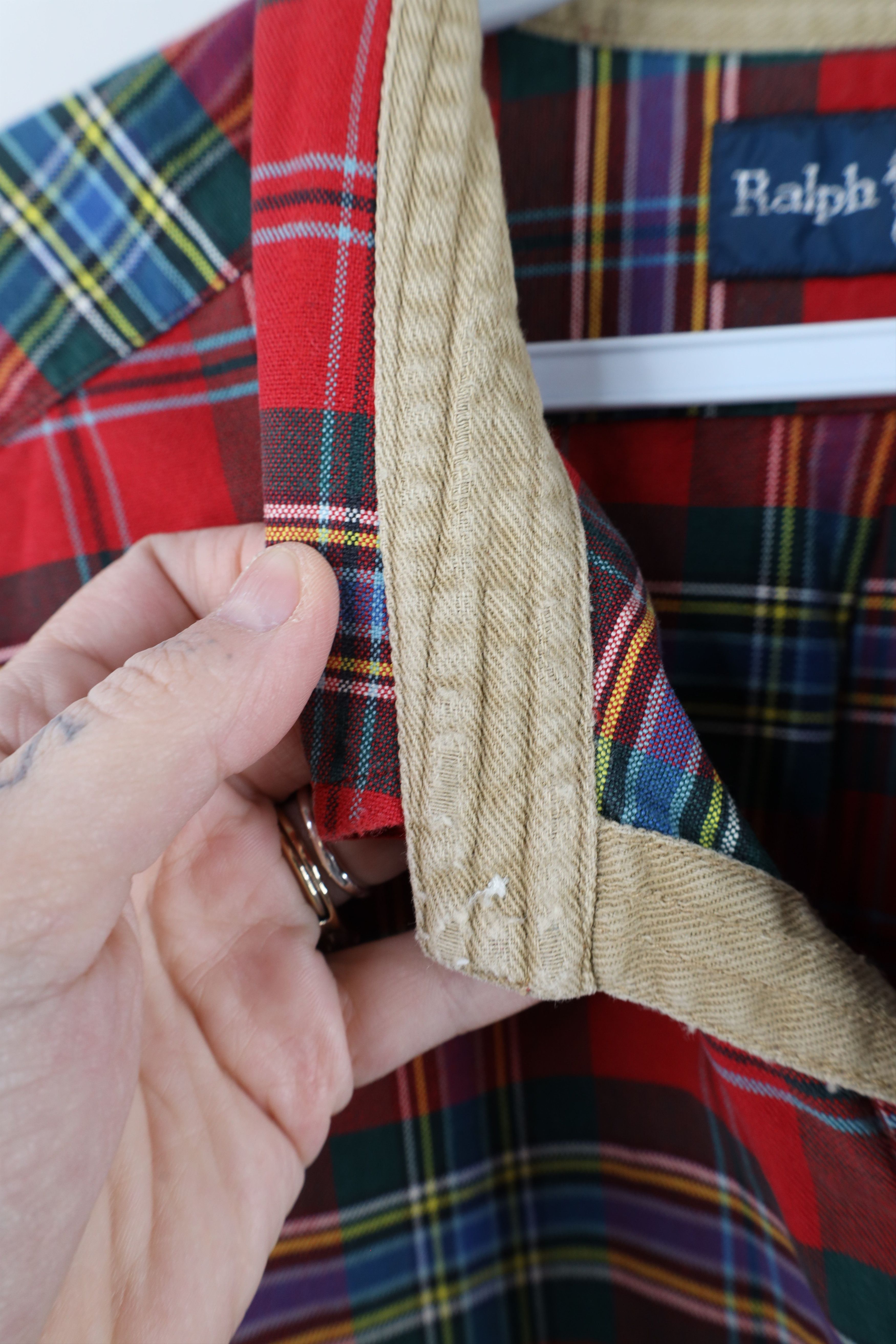 Polo Ralph Lauren Vintage 90s Ralph Lauren Heavyweight Button Down Shirt Plaid Size US XXL / EU 58 / 5 - 7 Thumbnail