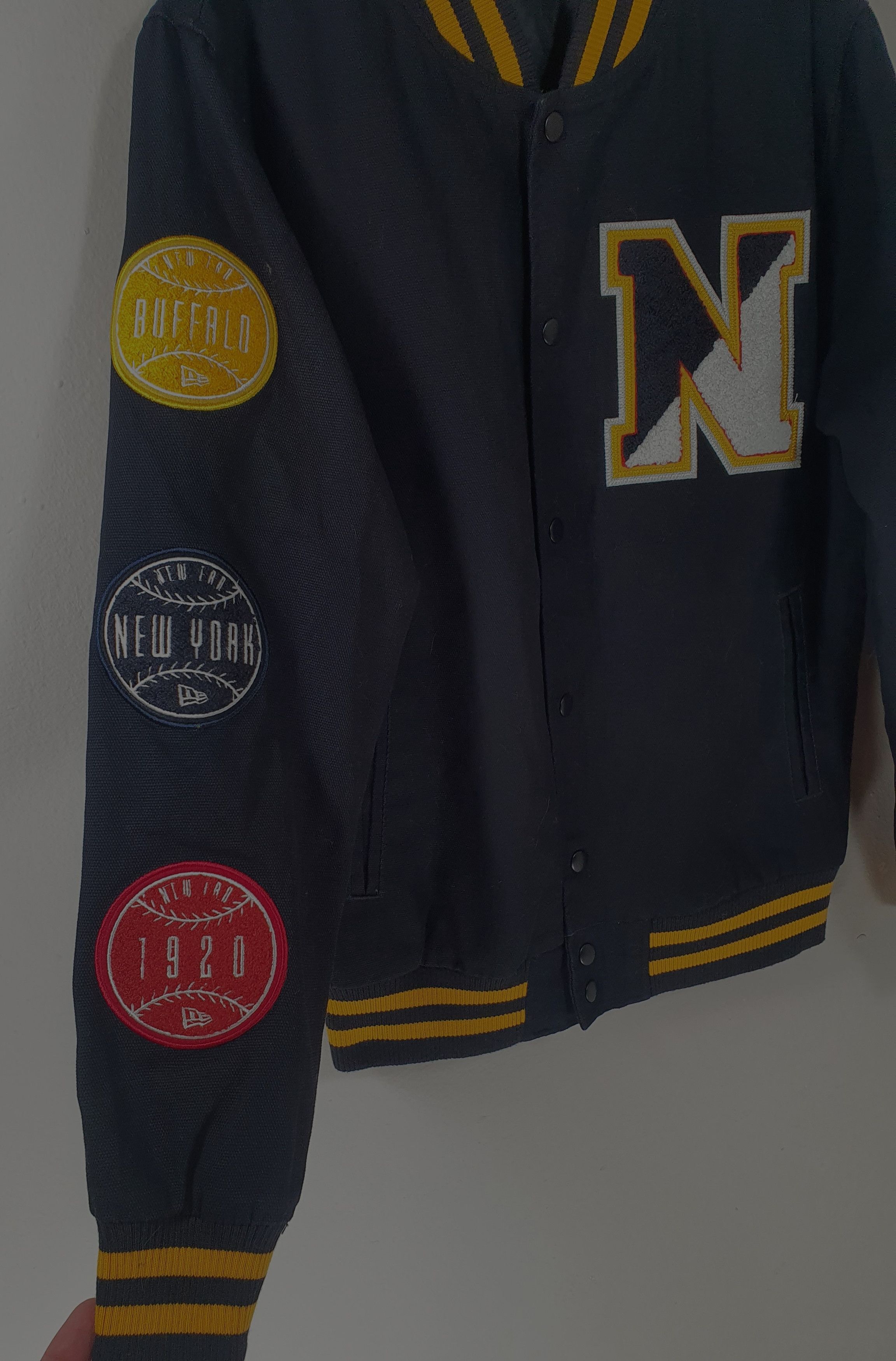 New Era Heritage Patch Navy Varsity Jacket Size US S / EU 44-46 / 1 - 2 Thumbnail