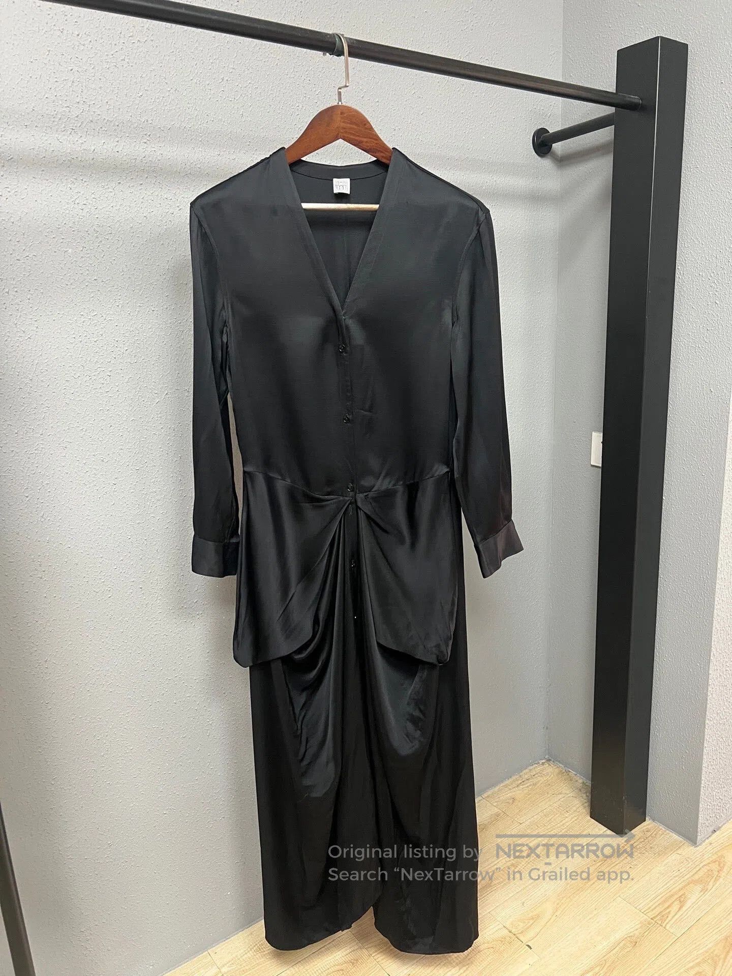 Toteme TOTEME Satin Waist-Cinch Dress| Size S / US 4 / IT 40 - 1 Thumbnail