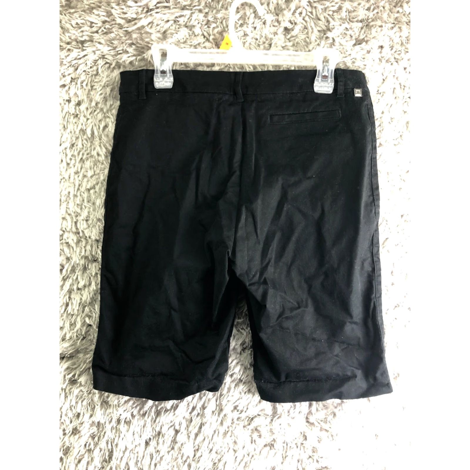Vintage Ivanka Trump Bermuda Shorts Mid Rise Black Cotton Denim Womens Size 10 Size 24" / US 00 / IT 34 - 4 Thumbnail