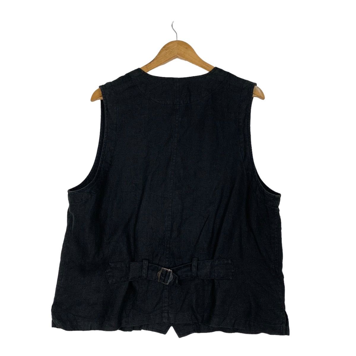 Vintage COMMECI COMMECA Cotton Belted Button Vest #0959-C42 Size US L / EU 52-54 / 3 - 7 Thumbnail