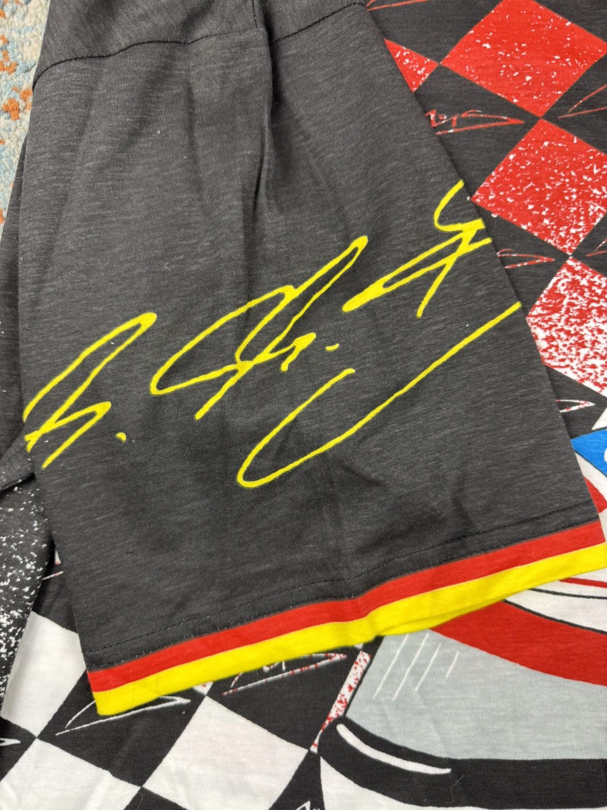 Vintage Vintage 1999 Michael Schumacher F1 crazy all over print tee Size US XXL / EU 58 / 5 - 7 Thumbnail