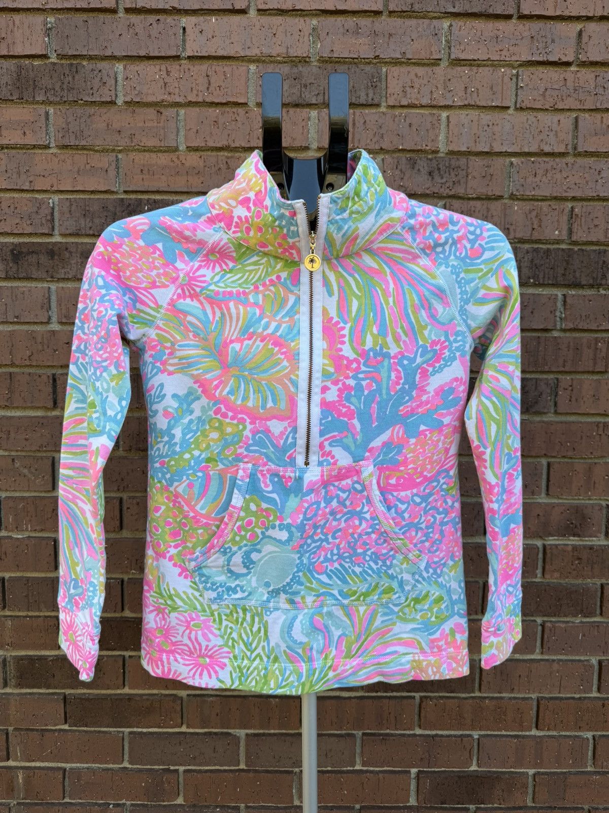 Lilly Pulitzer Lilly Pulitzer Skipper Popover Jacket Top Lovers Coral Size XXS / US 00 / IT 34 - 1 Thumbnail