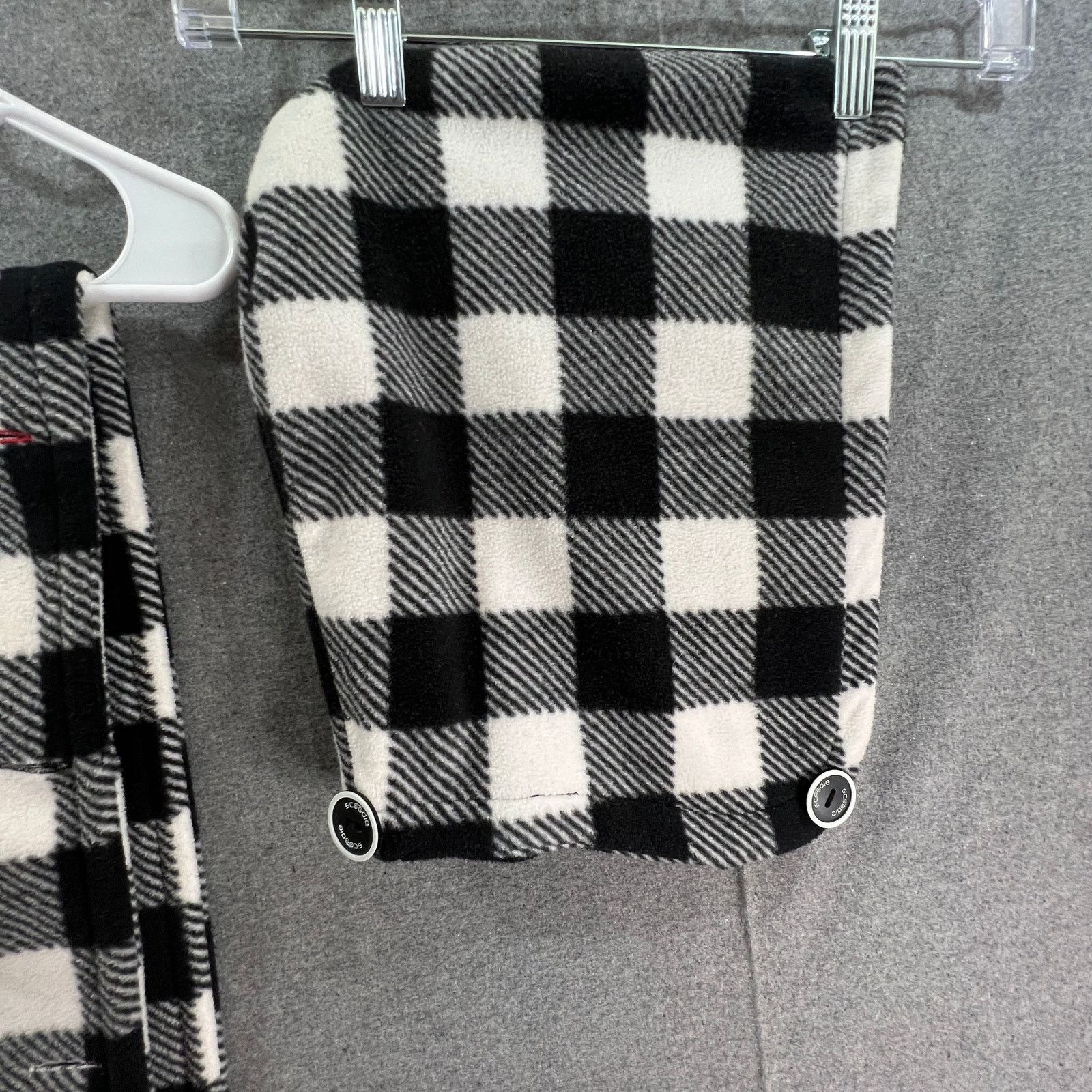 Other Scoodie Black and White Plaid Women's Scarves & Hood Size ONE SIZE - 6 Thumbnail