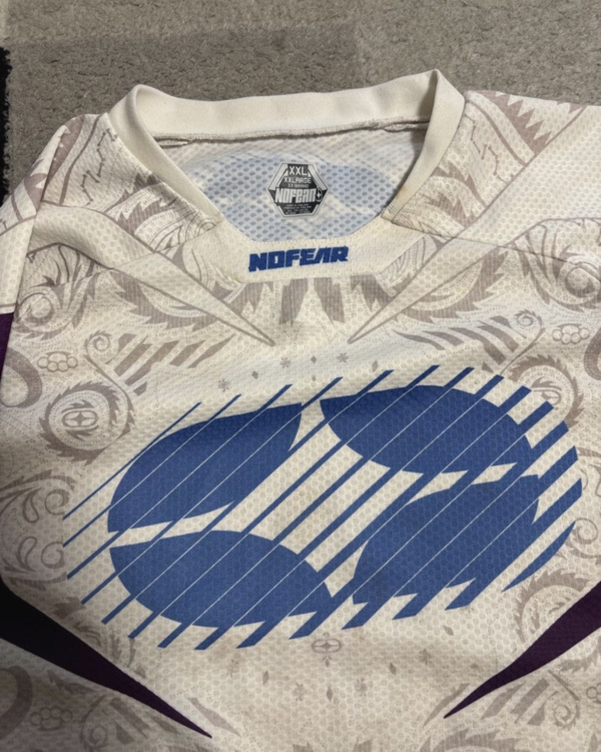 No Fear No Fear Rogue White Bandana rare size (White and purple) Size US XXL / EU 58 / 5 - 3 Thumbnail