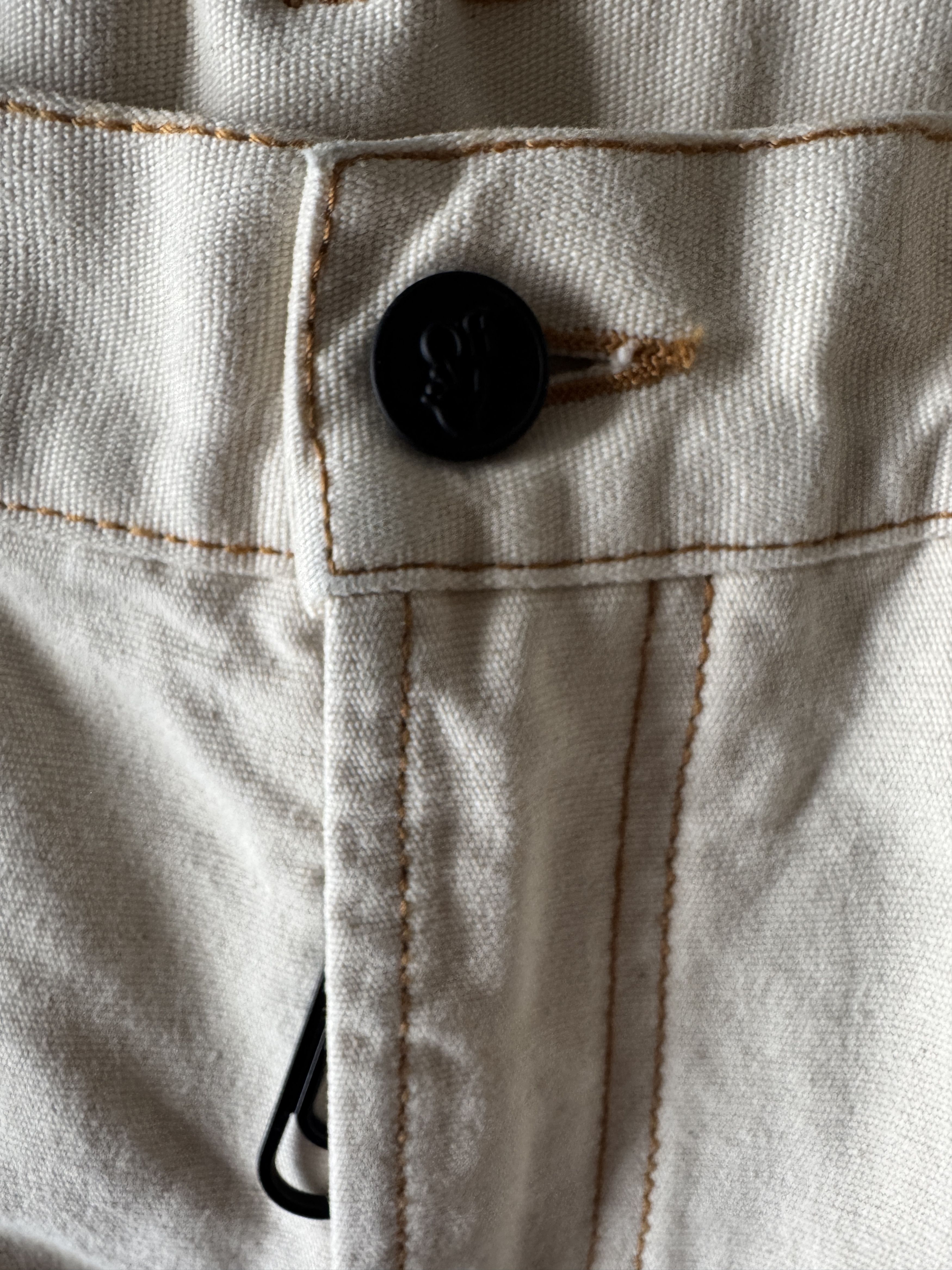 Off-White Beige Reconstructed Double Knee Carpenter Pants Size US 34 / EU 50 - 12 Thumbnail